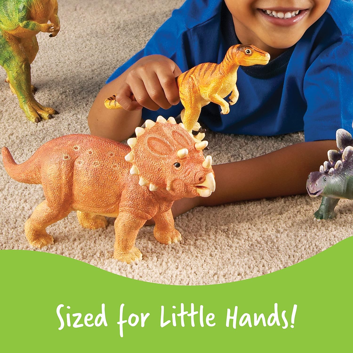 Learning Resources Jumbo Dinosaurs - Educational Play Set for Ages 3+ 4