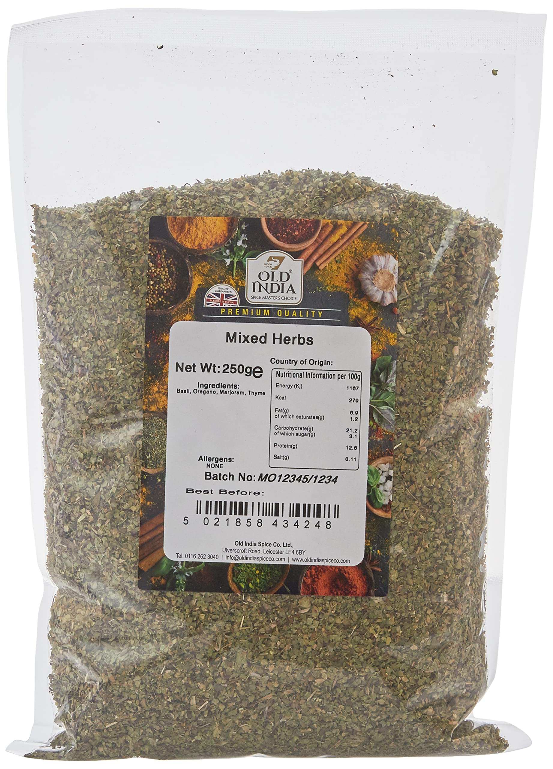 Old India Mixed Herbs - 100% Natural Seasoning | 250g Pack