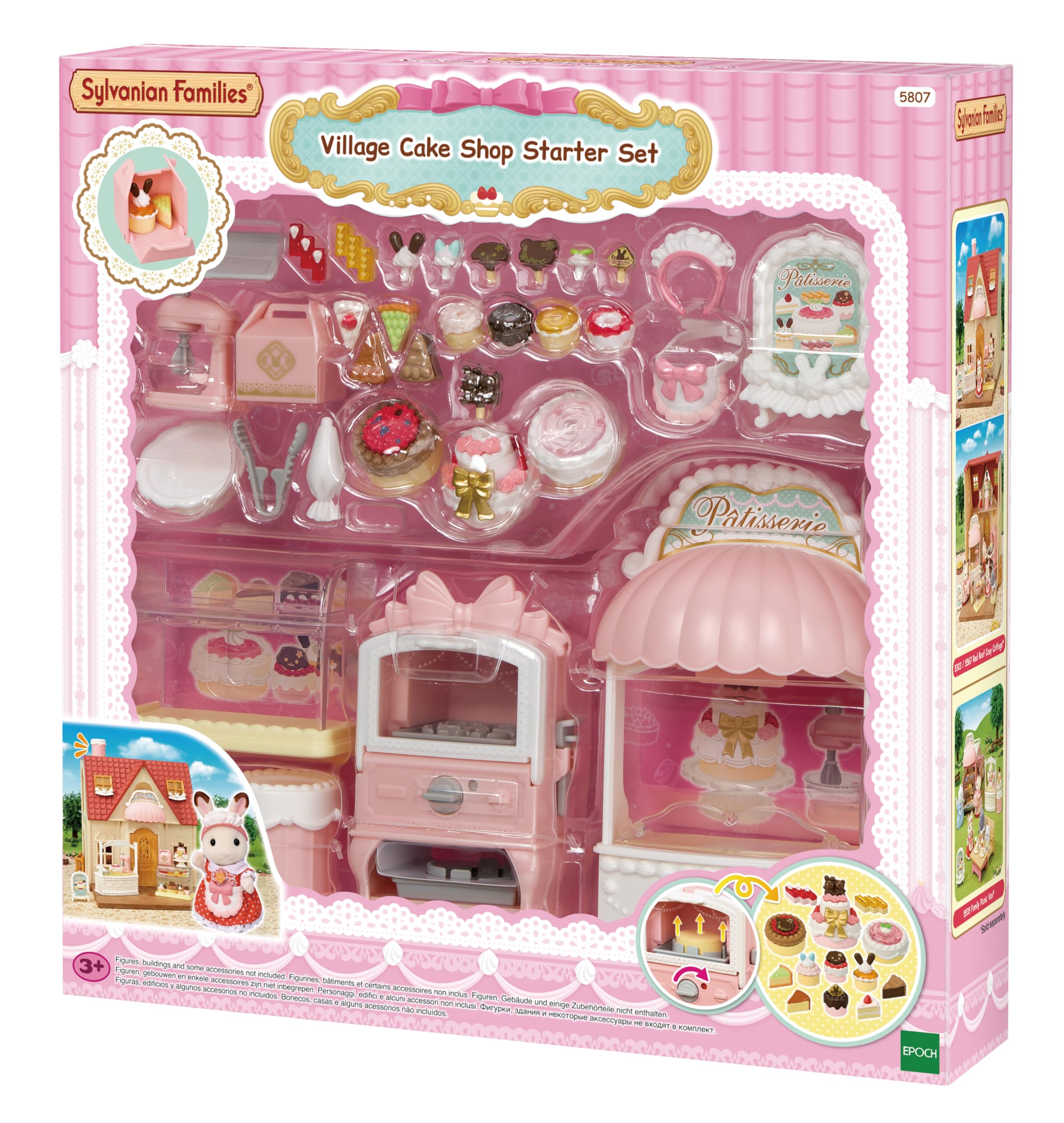 Sylvanian Families Village Cake Shop Starter Set - Bake & Decorate Cakes | Ages 3+