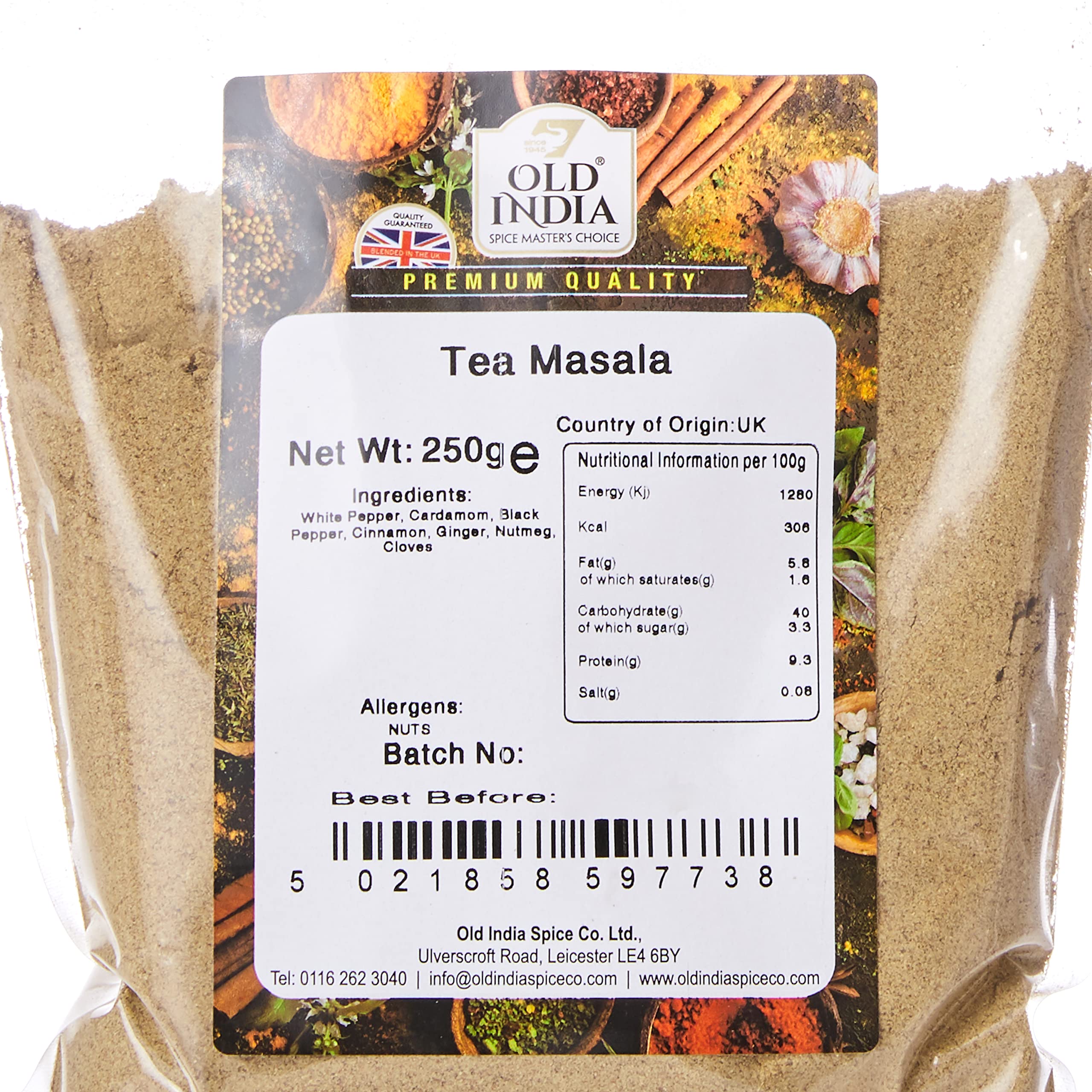 Old India Tea Masala Powder - 100% Natural Indian Seasoning | 250g