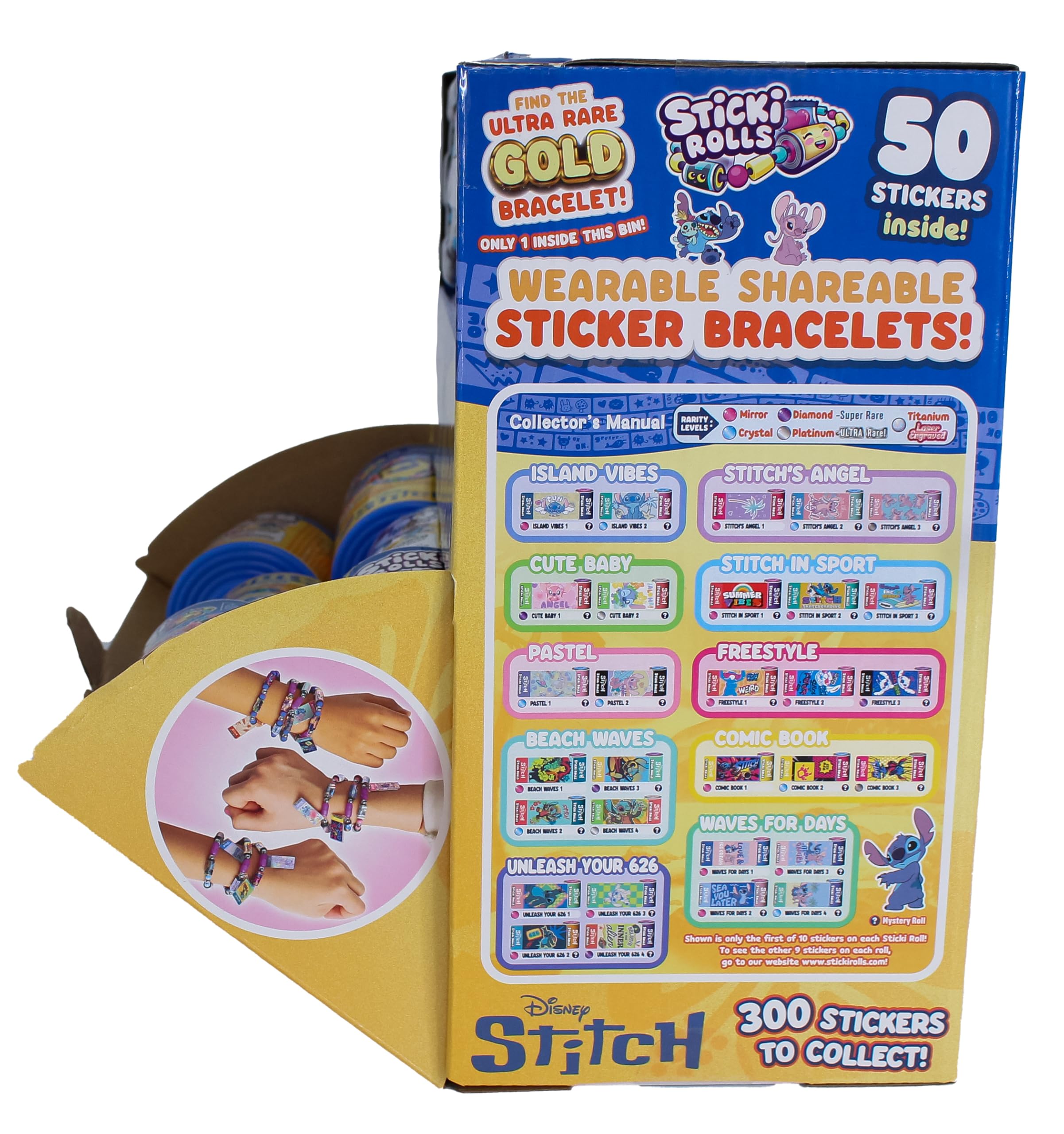 STICKI ROLLS Disney Stitch Capsule - Wearable Sticker Jewellery | Collectable | Age 5+ 5