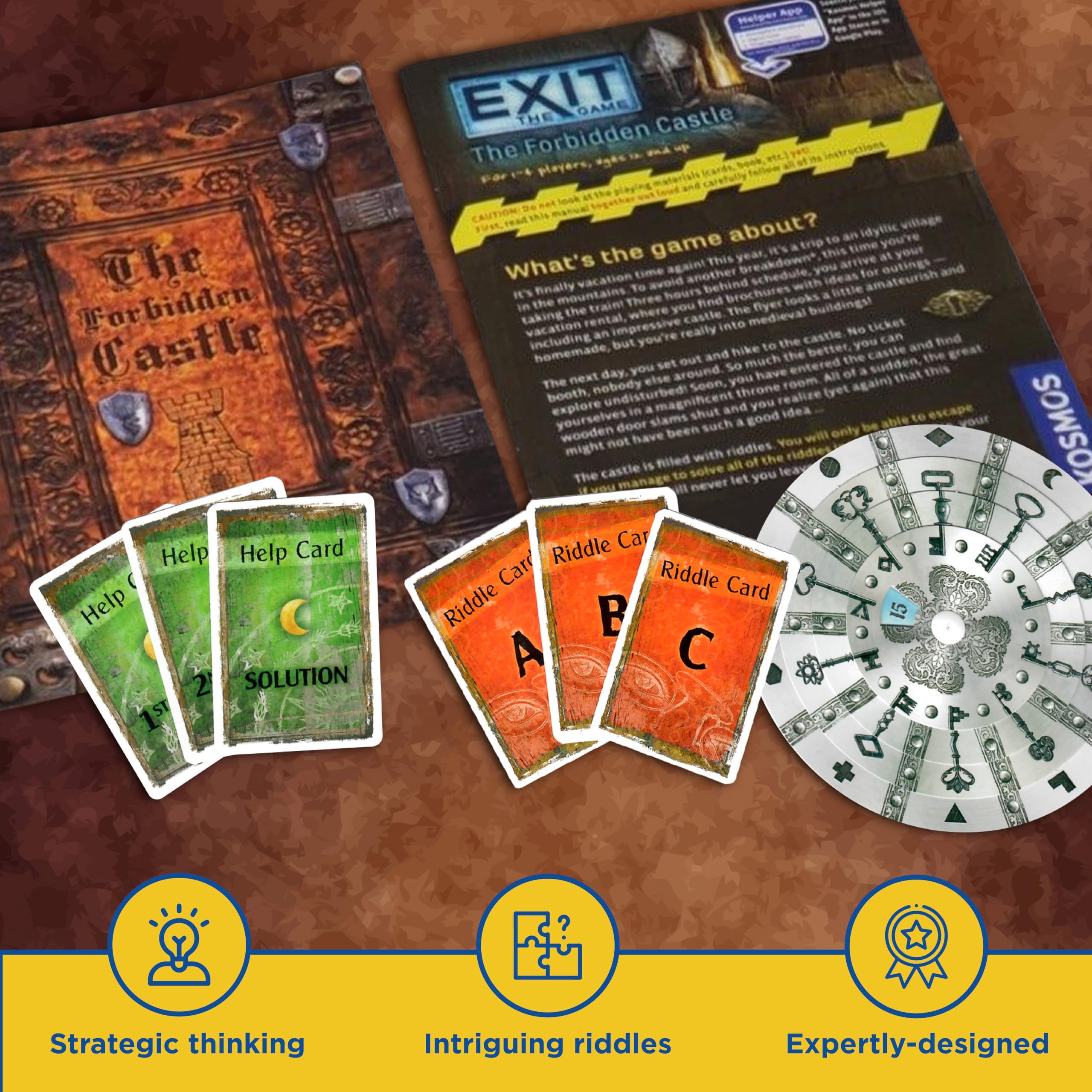 Thames & Kosmos EXIT: The Forbidden Castle Board Game 4