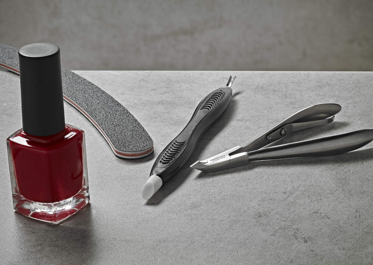 Manicare Cuticle Trimmer - Dual-Ended, Black