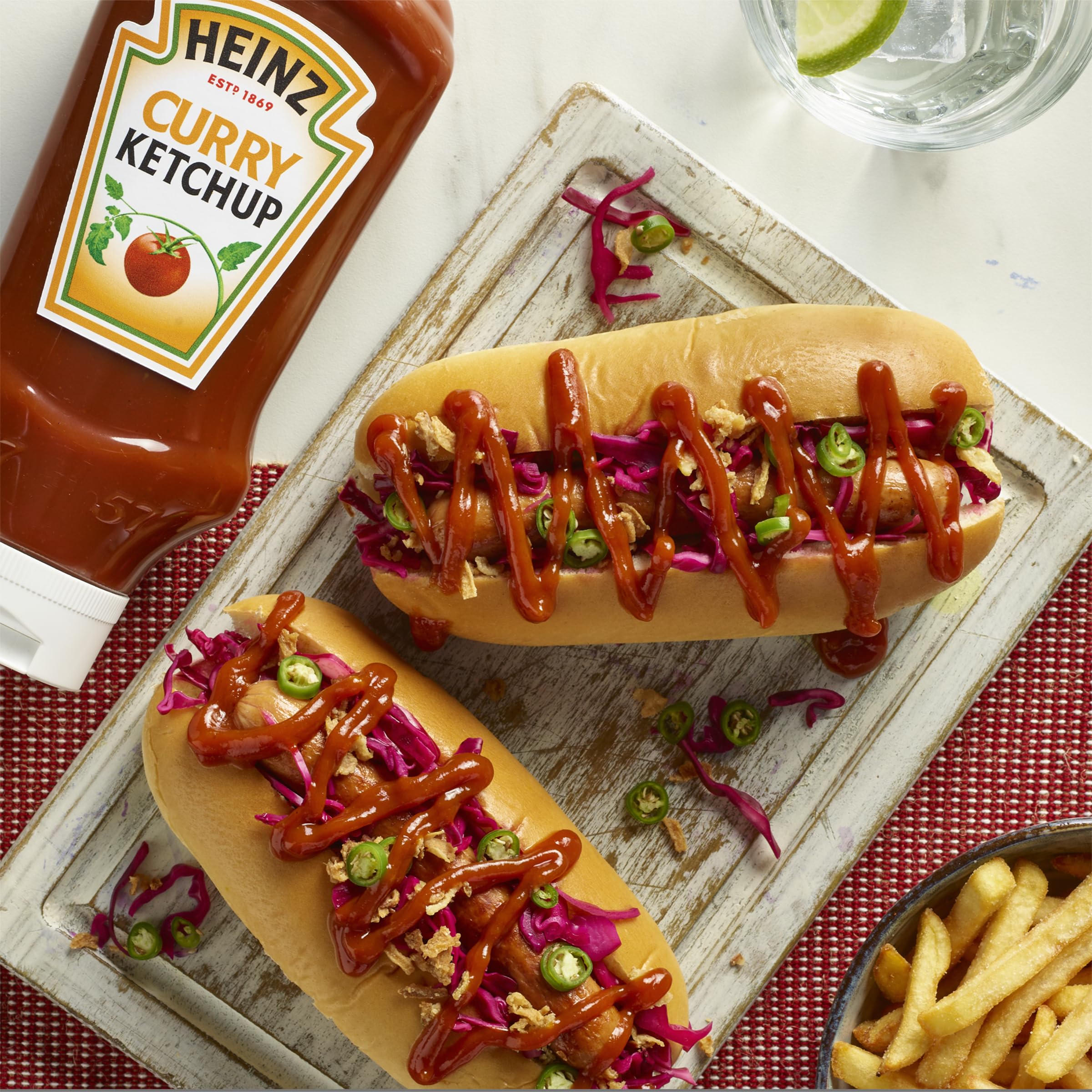 HEINZ Curry Tomato Ketchup - 570g | No Thickeners | Vegetarian & Vegan 3