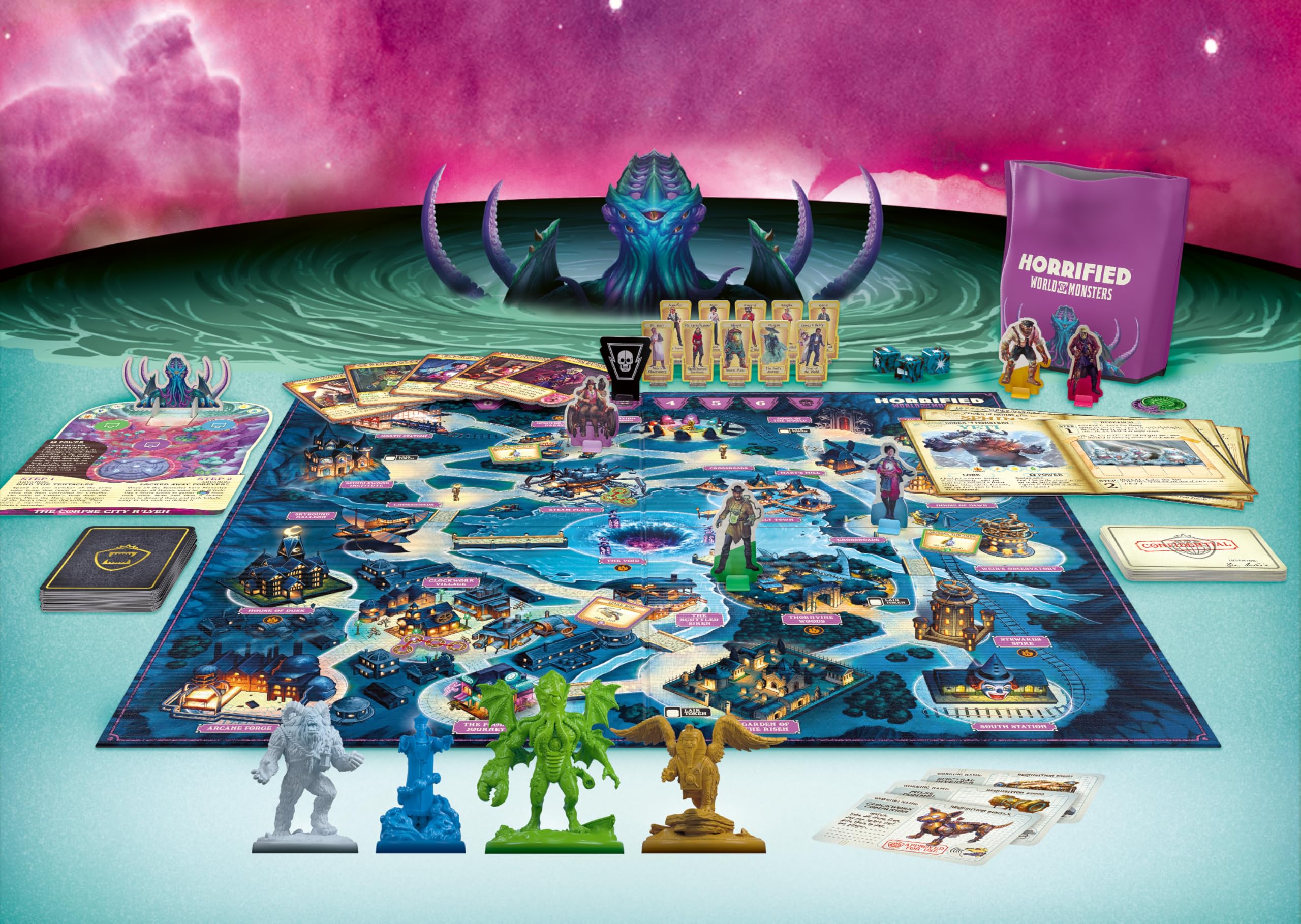 Ravensburger Horrified: World of Monsters Immersive Strategy Board Game 9