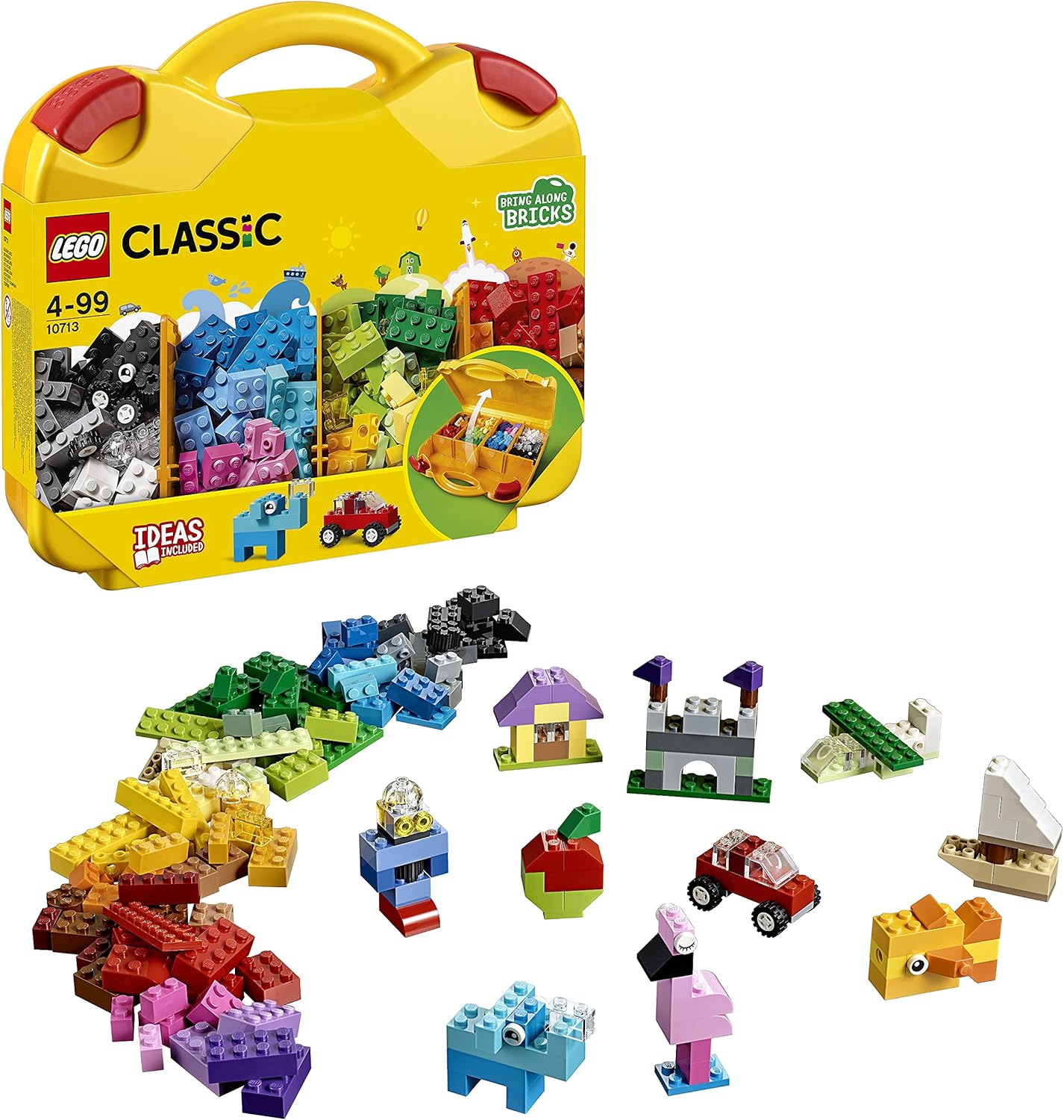 LEGO Classic Kreativ-Koffer 10713 – Tragbares Bauset für Kinder ab 4 Jahren 6