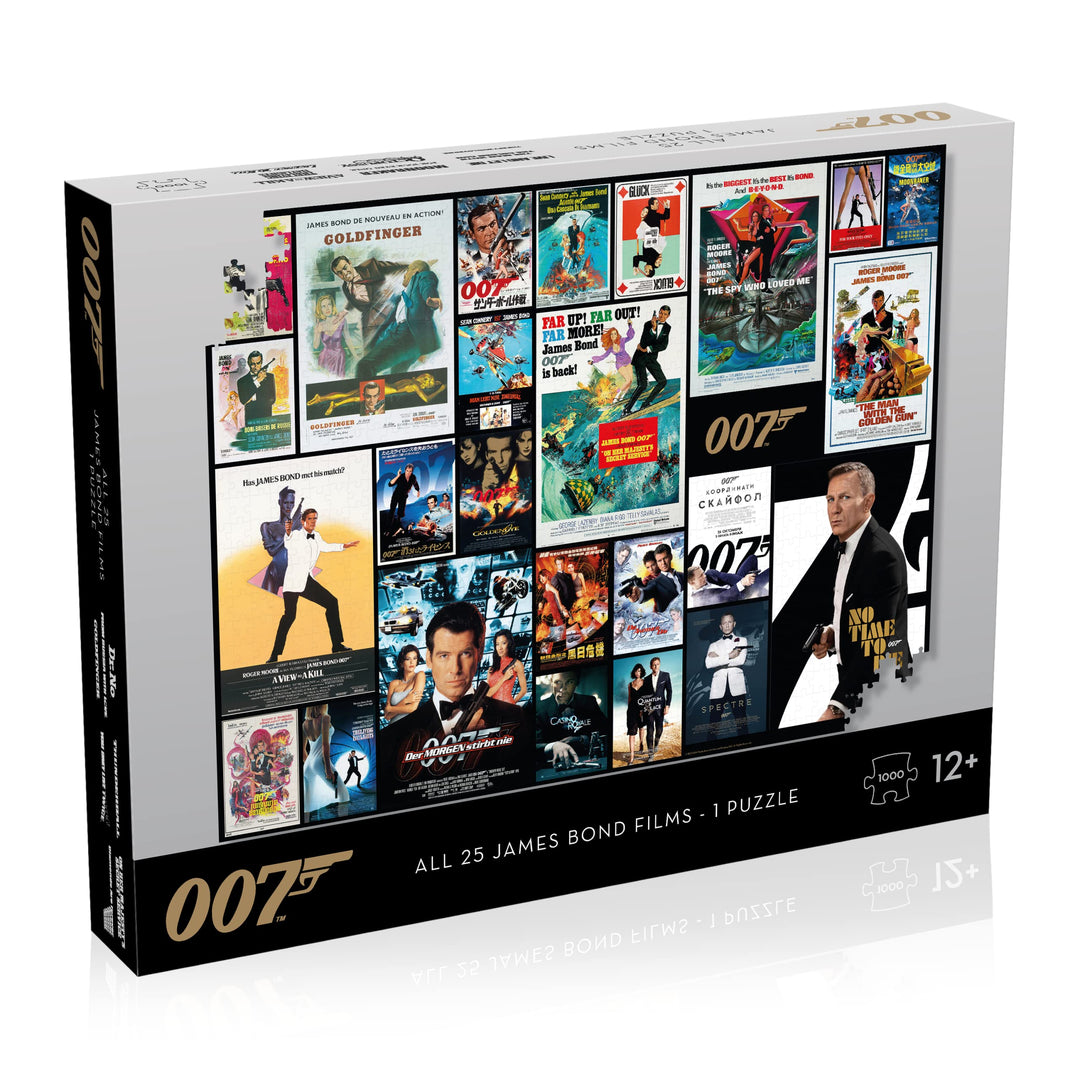 James Bond 1000 Piece Jigsaw Puzzle - Movie Posters Collection