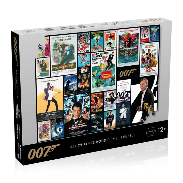 James Bond 1000 Piece Jigsaw Puzzle - Movie Posters Collection