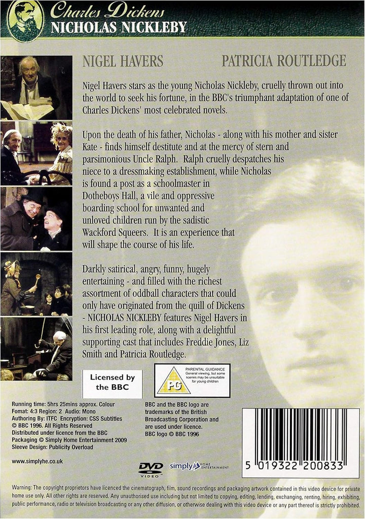 Nicholas Nickleby (1977) - DVD (Region 2) (‎5019322200833)