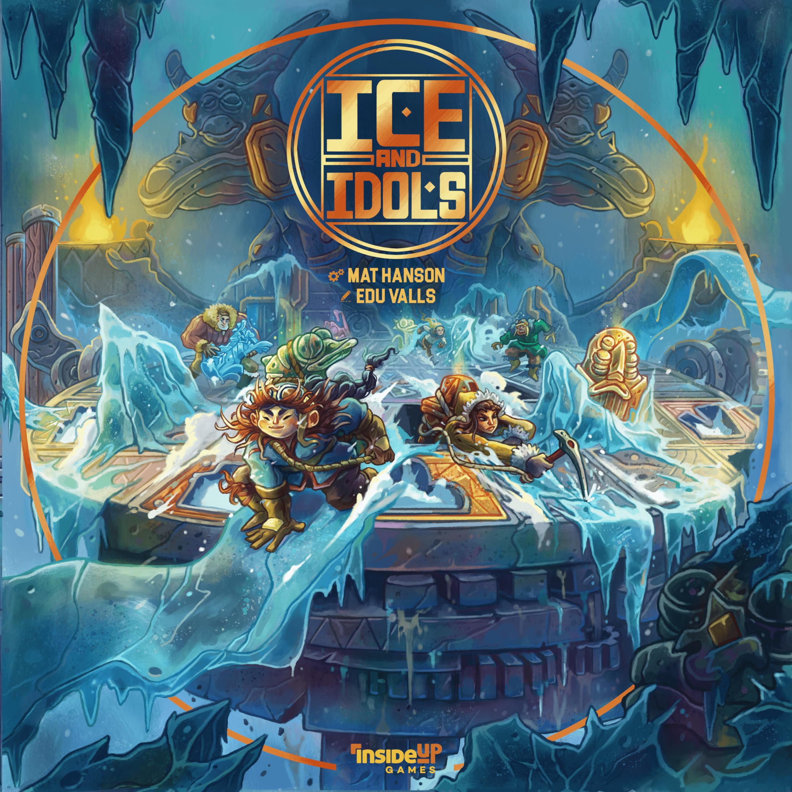 Inside Up Games Ice and Idols Board Game | Pick Up and Deliver, Strategy | 2-4 Players | 45 Min 1