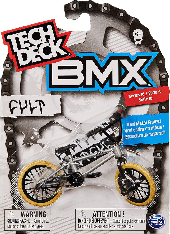 Tech Deck BMX Finger Bike - Authentic Miniature BMX Replica with Trick Handlebars (Styles Vary)