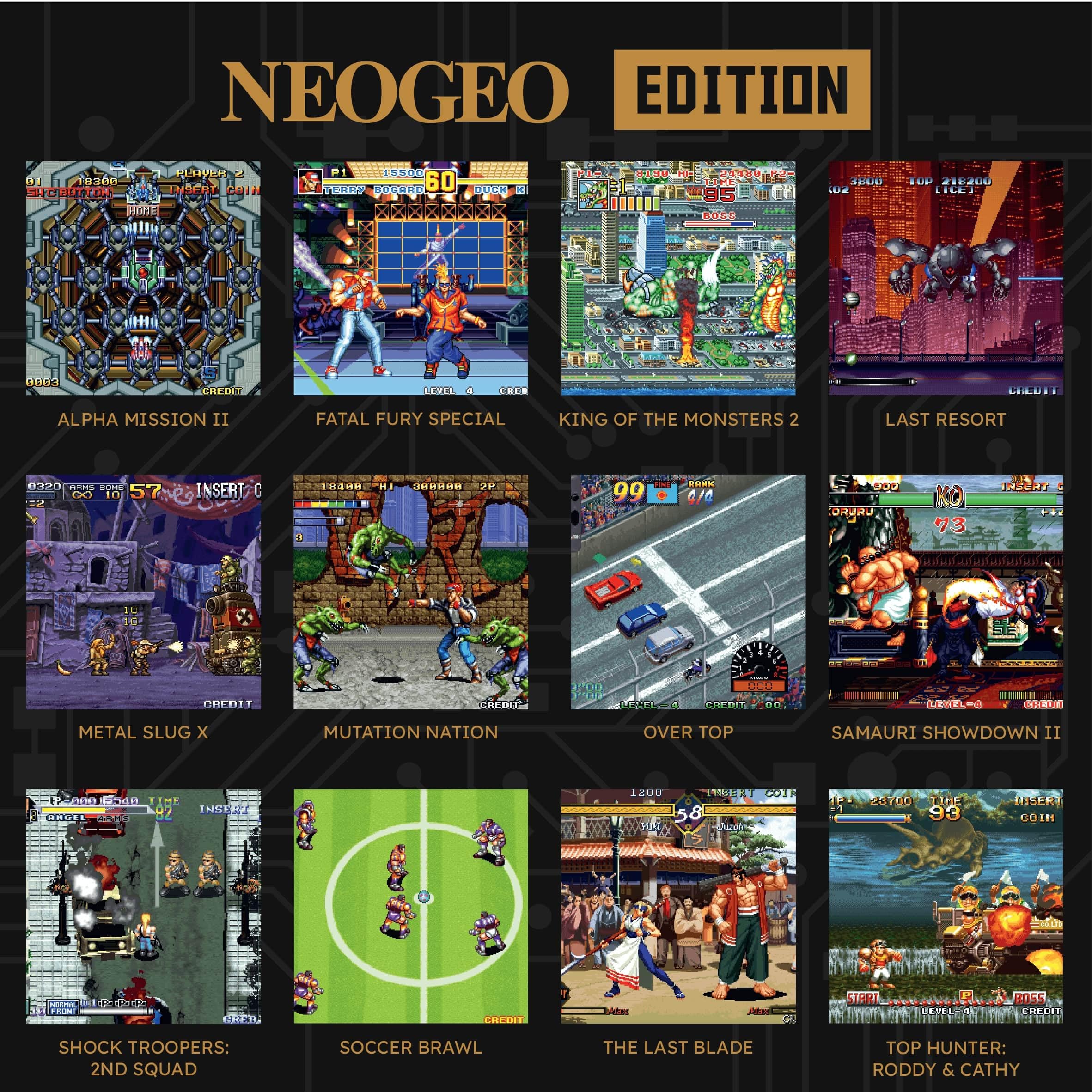 Evercade Neo Geo Super Pocket - Handheld Console with 14 Pre-Loaded Games 5
