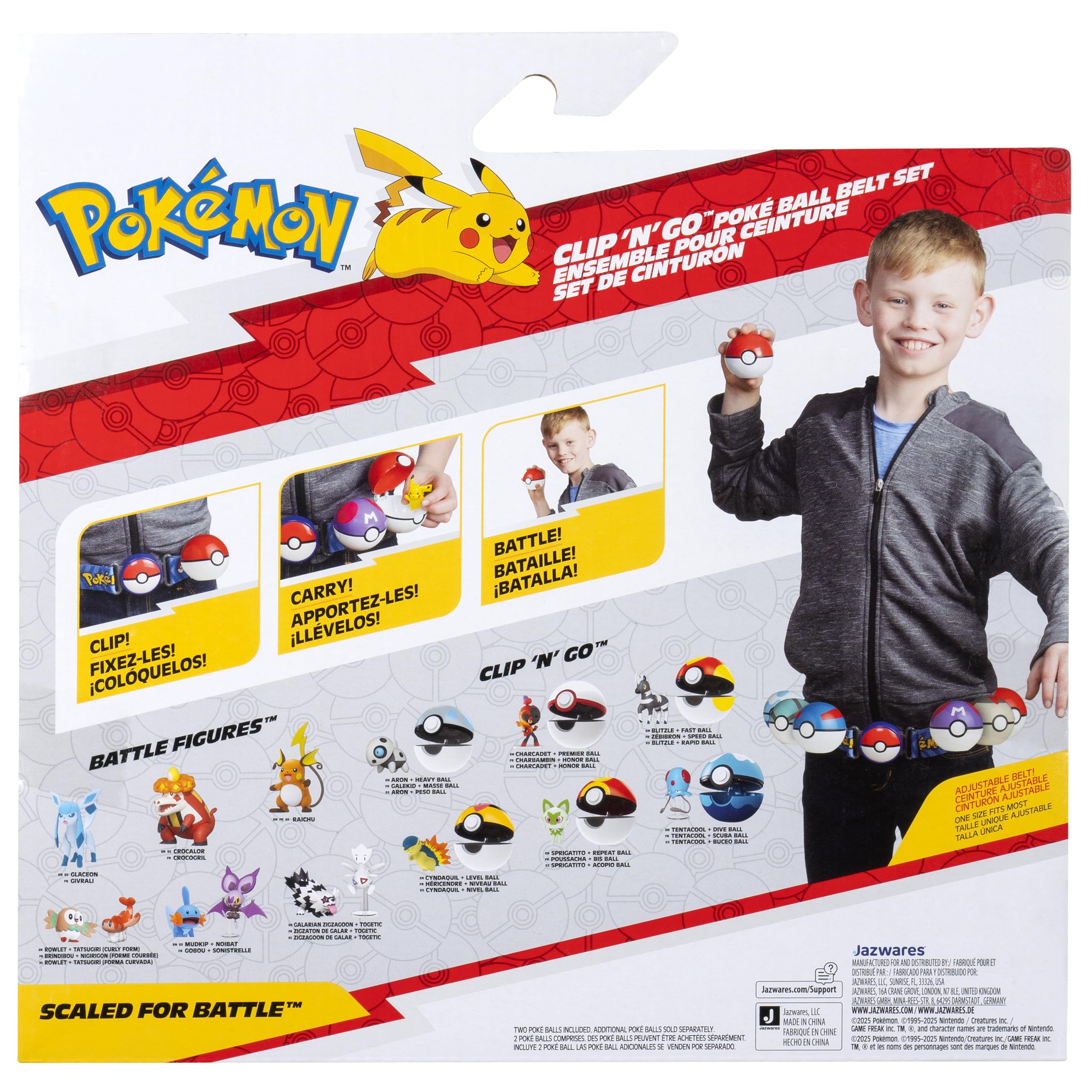Pokémon Eevee Clip ‘N’ Go Belt Set - 2-Inch Figure, Great Ball, Love Ball | Wearable Themed Belt 9