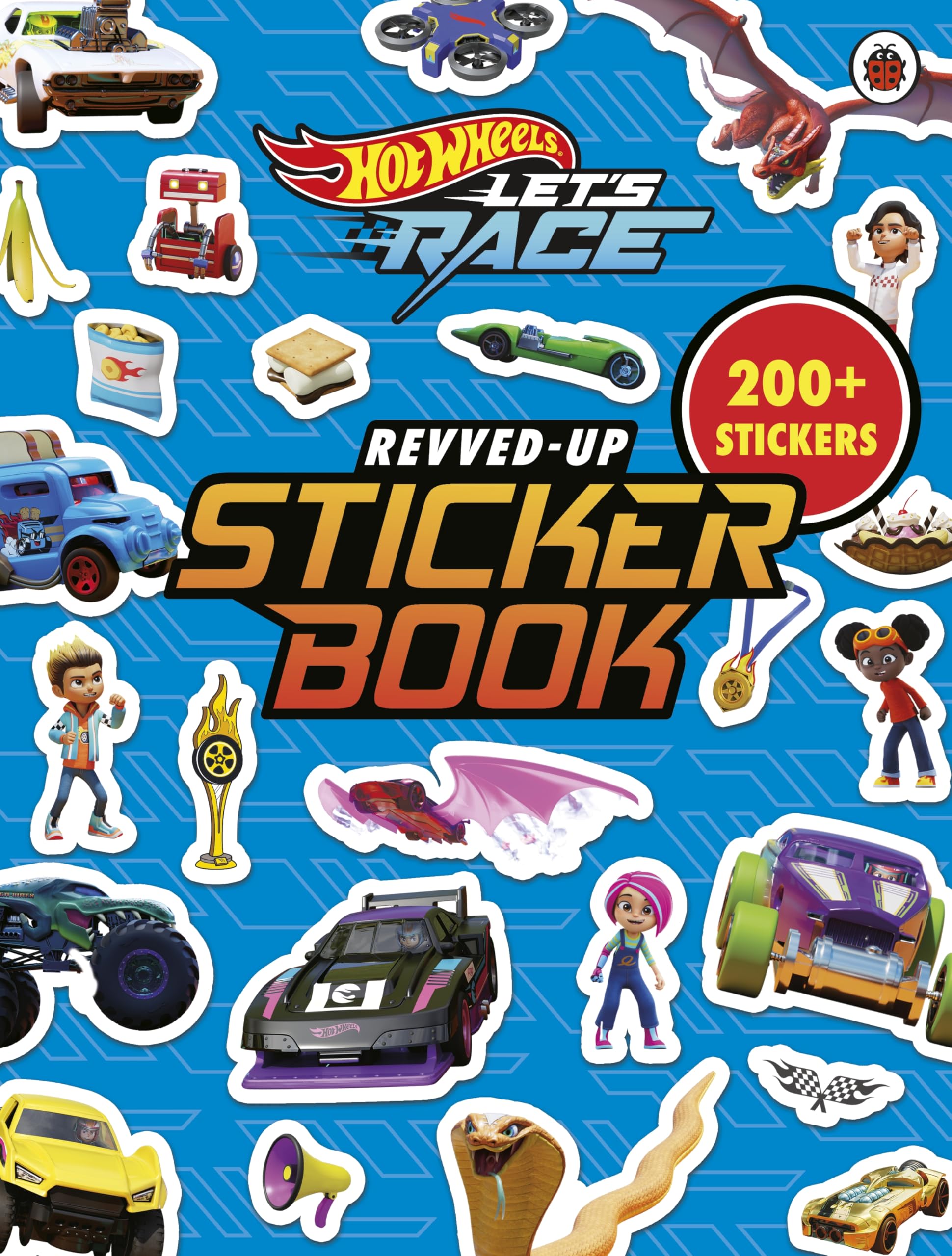 Hot Wheels: Let’s Race: Revved Up Sticker Book - Sticker Book for Ages 3-7 | 32 Pages | English