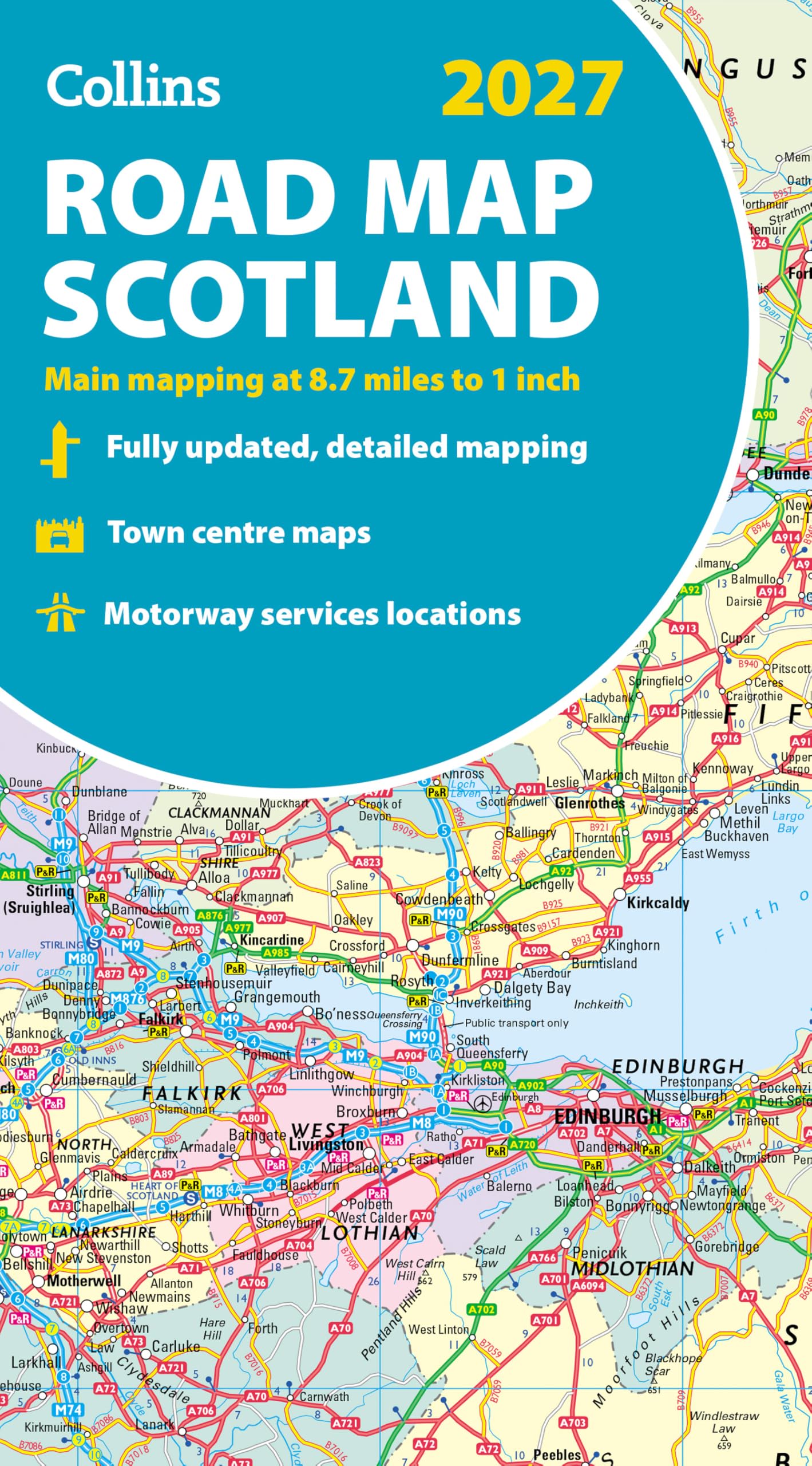 Collins Road Map of Scotland - 2027 Edition | Folded Map | English Language