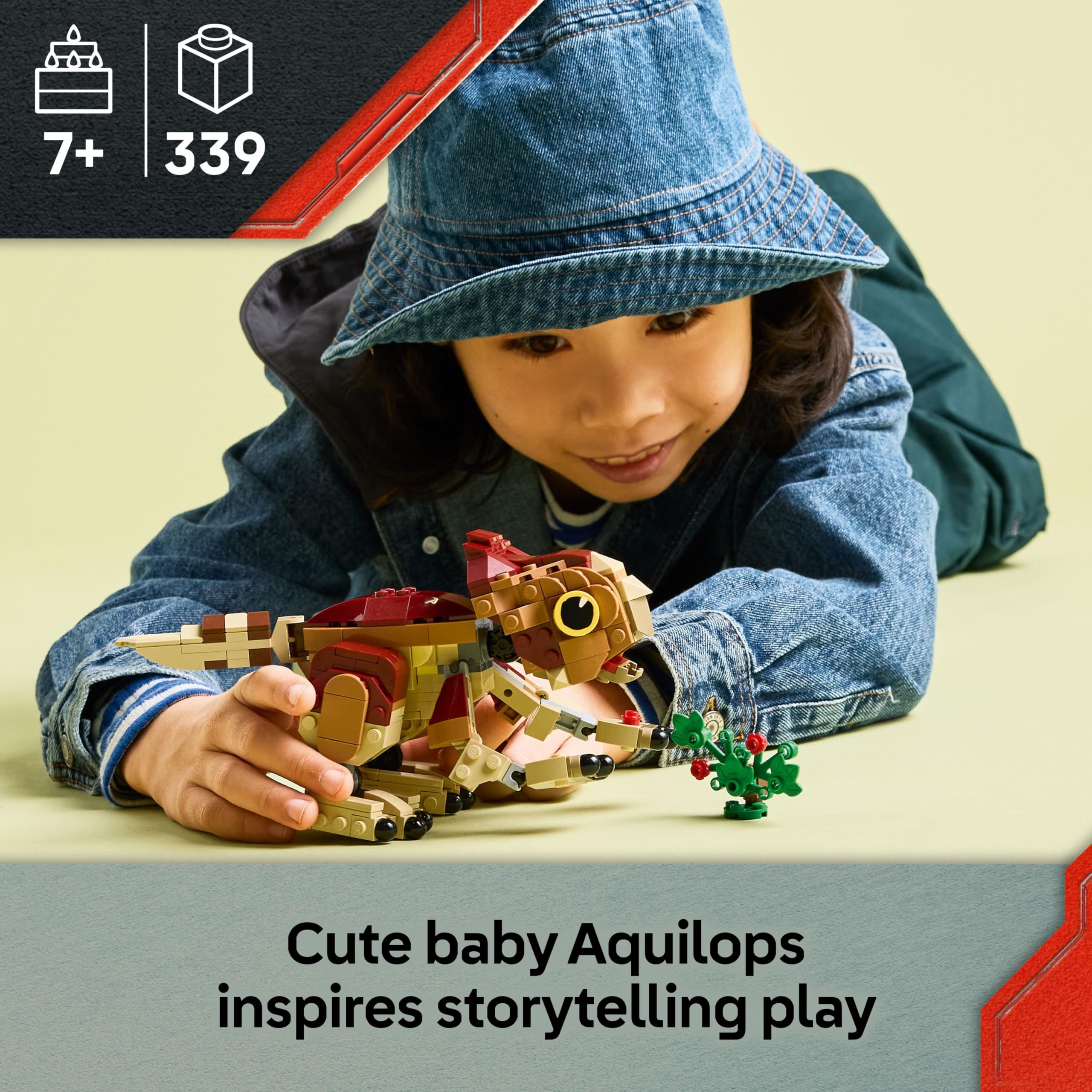 LEGO Jurassic World Baby Dinosaur Dolores: Aquilops 76970 Figure Building Set for Ages 7+