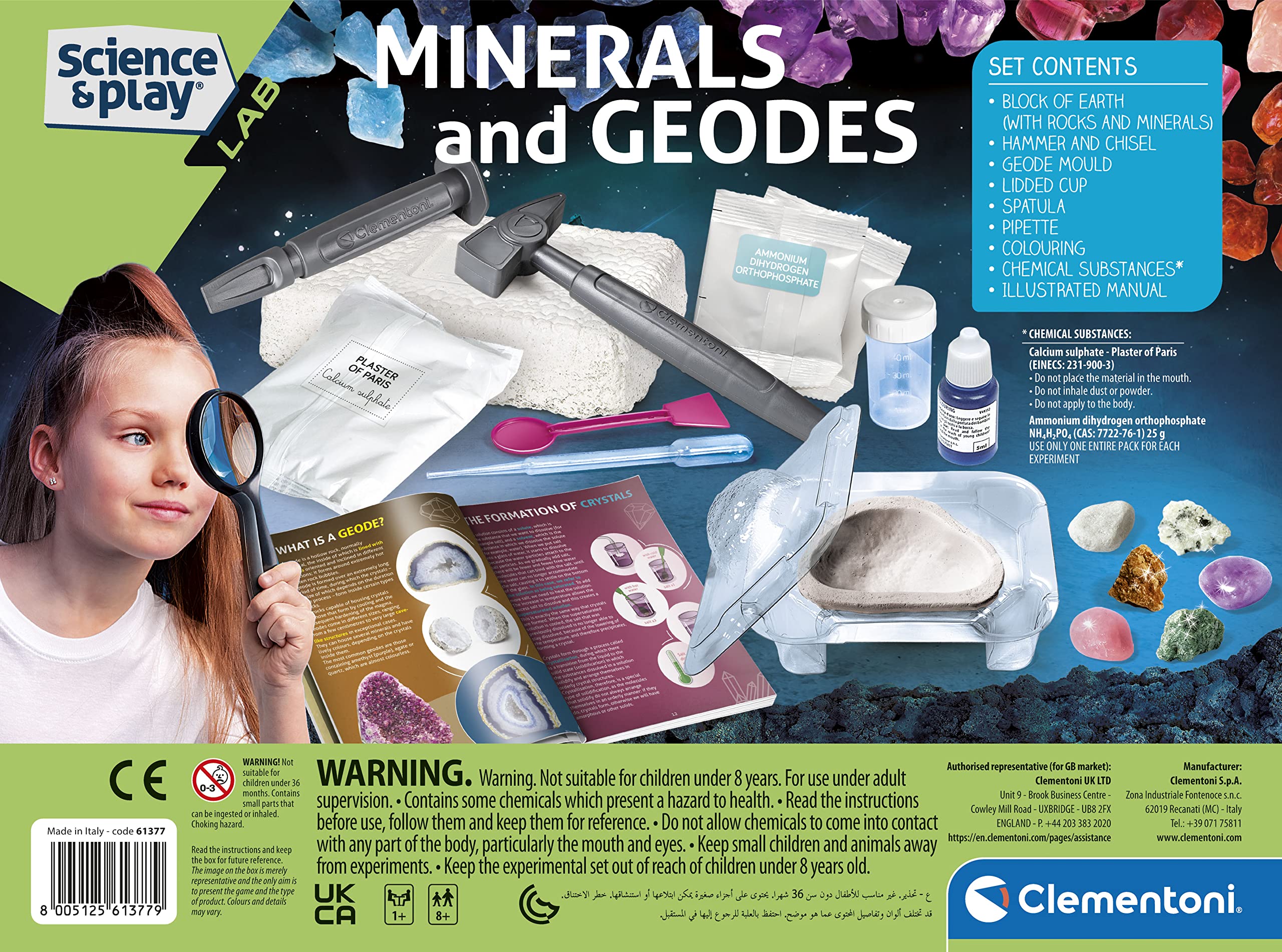 Clementoni Science & Play Lab: Minerals & Geodes - Educational Science Kit for Kids 8+ 7