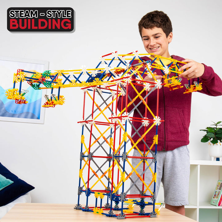 K'NEX 3-in-1 Classic Amusement Park Building Set - 744-Piece Playset for Ages 9+