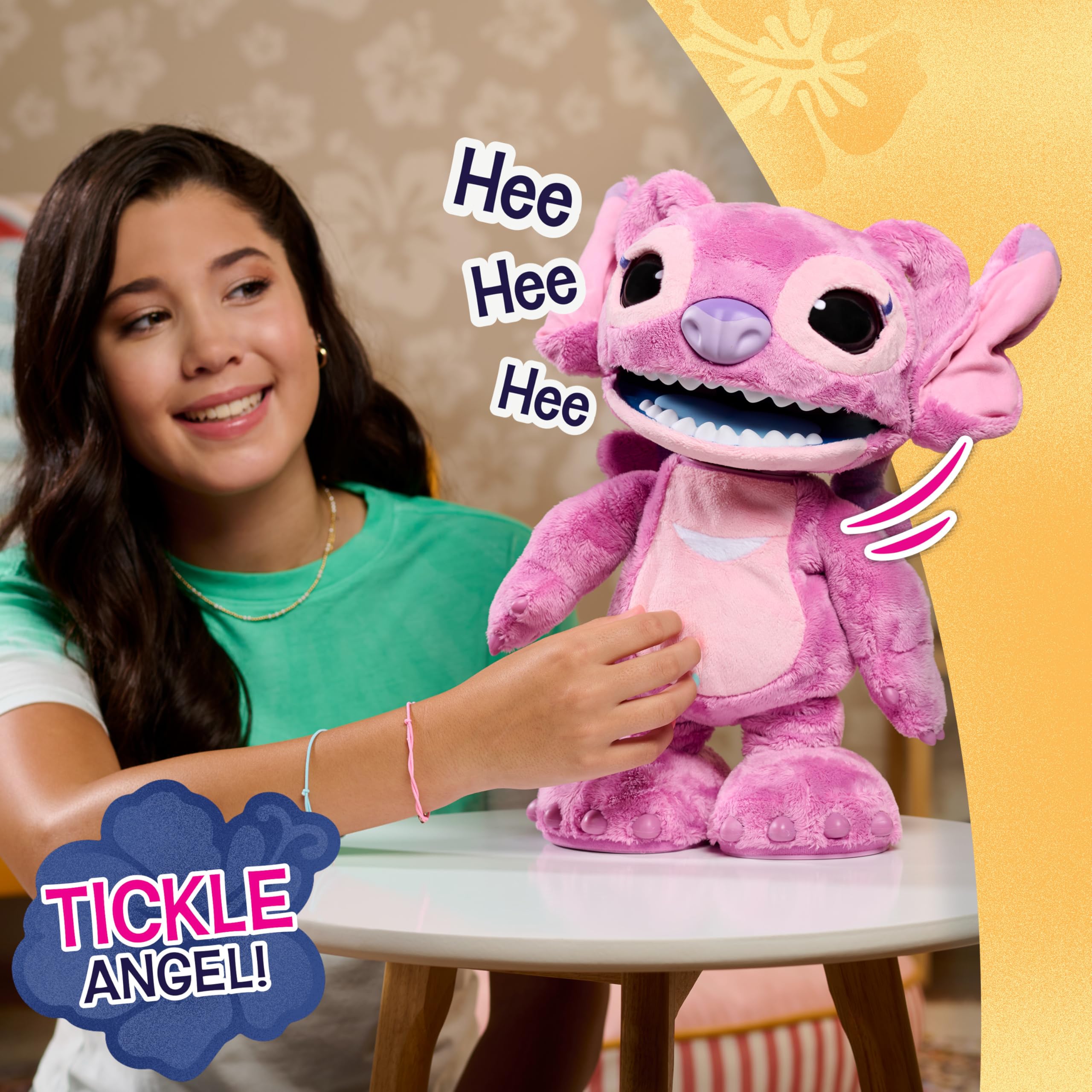 Just Play Disney Angel Interactive Plush Toy - 100+ Sounds | 43 cm Tall | Ages 3-8 5