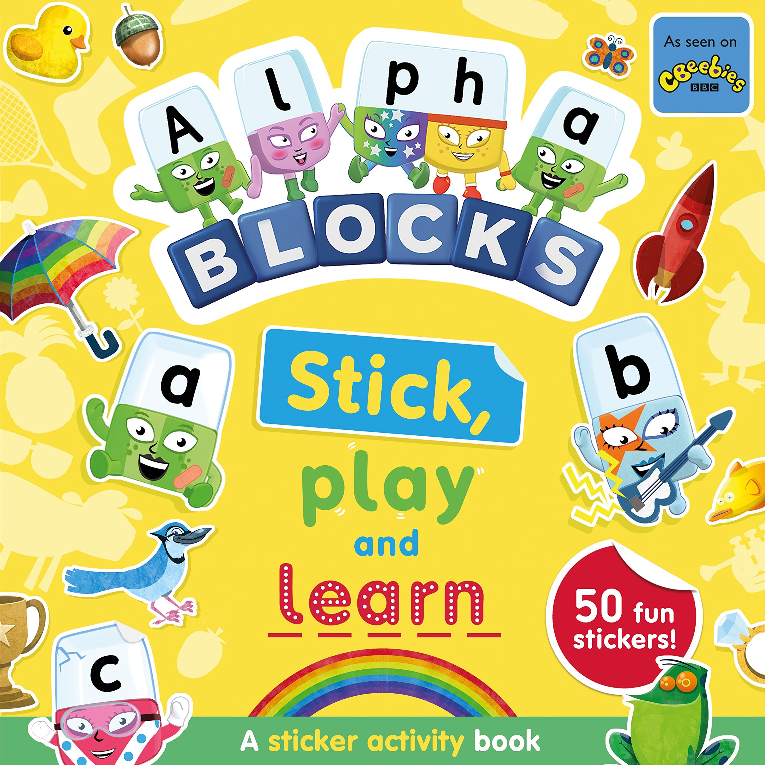 Alphablocks Stick, Play and Learn: A Sticker Activity Book by Sweet Cherry Publishing | Ages 3-5 1