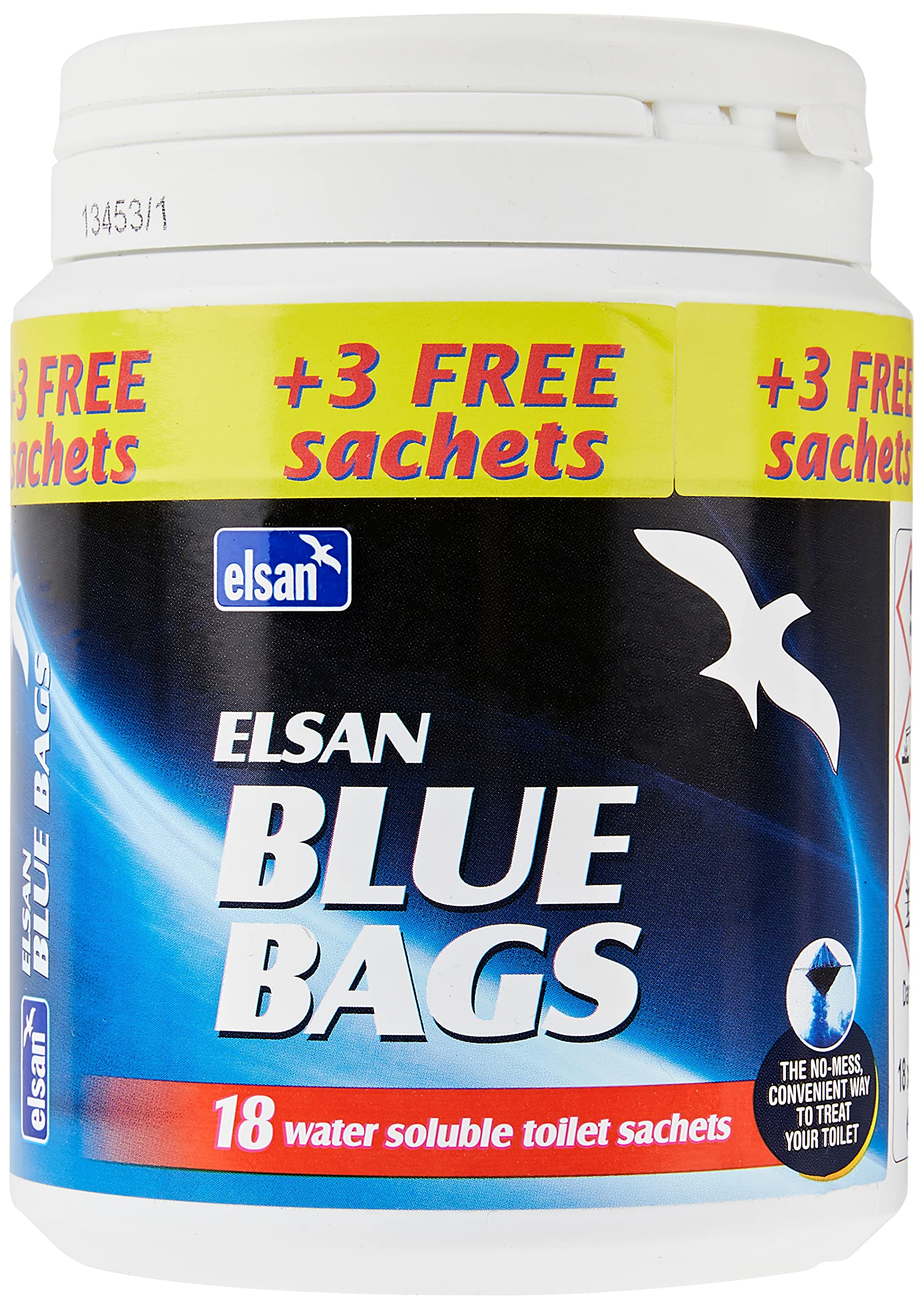 Elsan BAGS Chemical Toilet Bags - Blue | 21 Count | Concentrated Powder 1