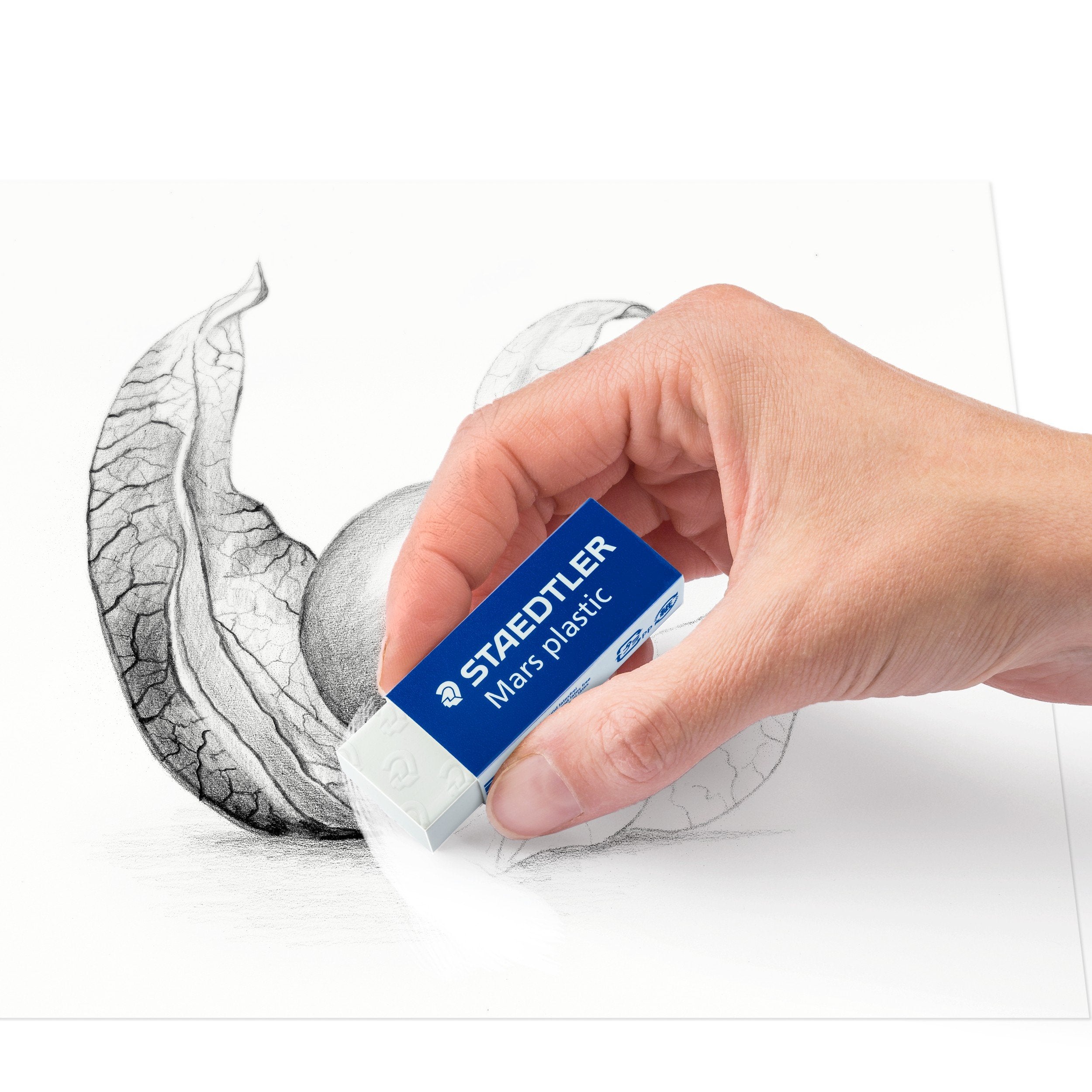 STAEDTLER ‎526 50 BKD Mars Eraser, Premium-Quality, Latex & Phthalate-Free (Pack of 1), White 4