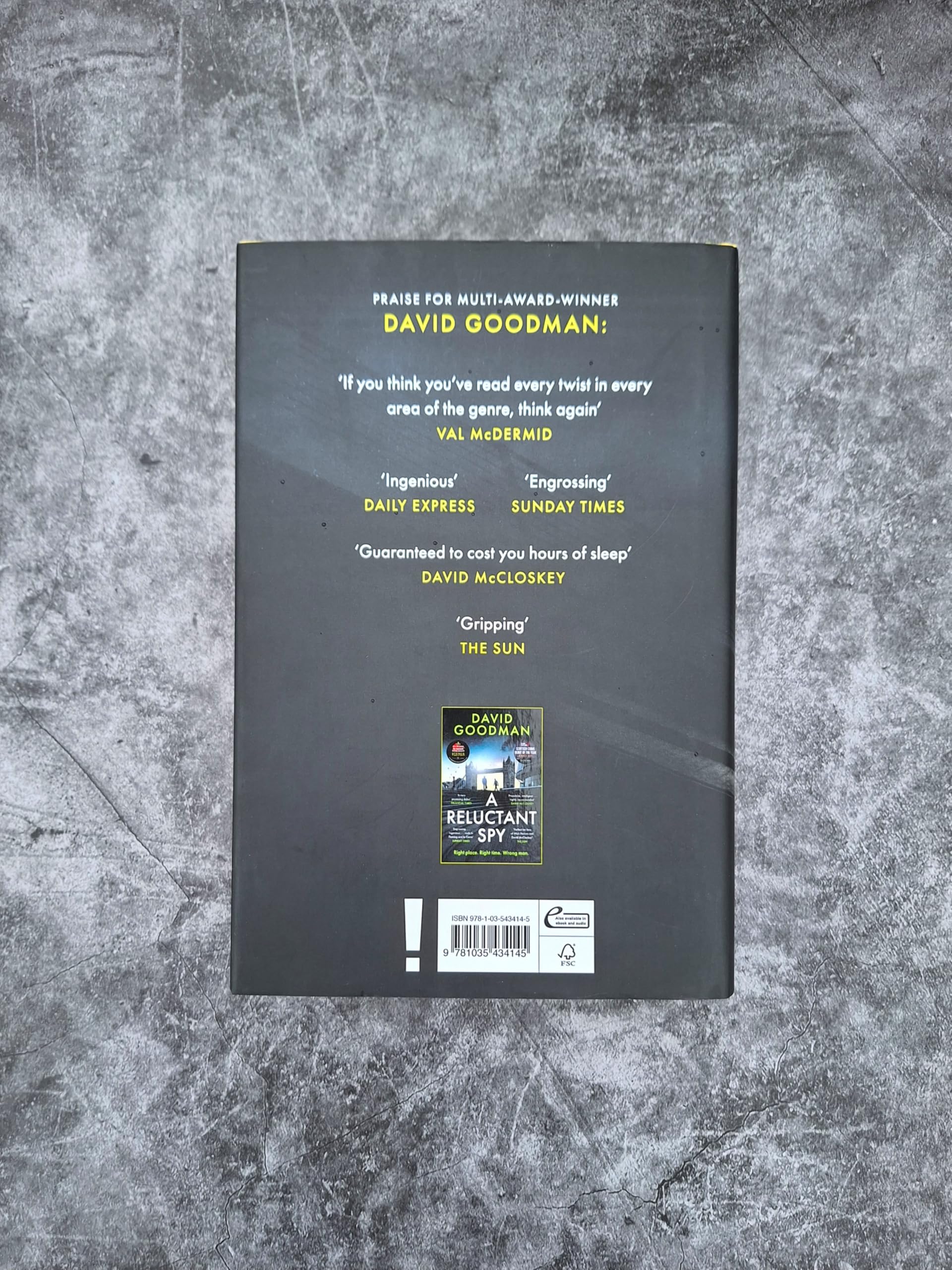 Headline Home Solitary Agents by David Goodman | Gripping Spy Thriller Hardcover 3