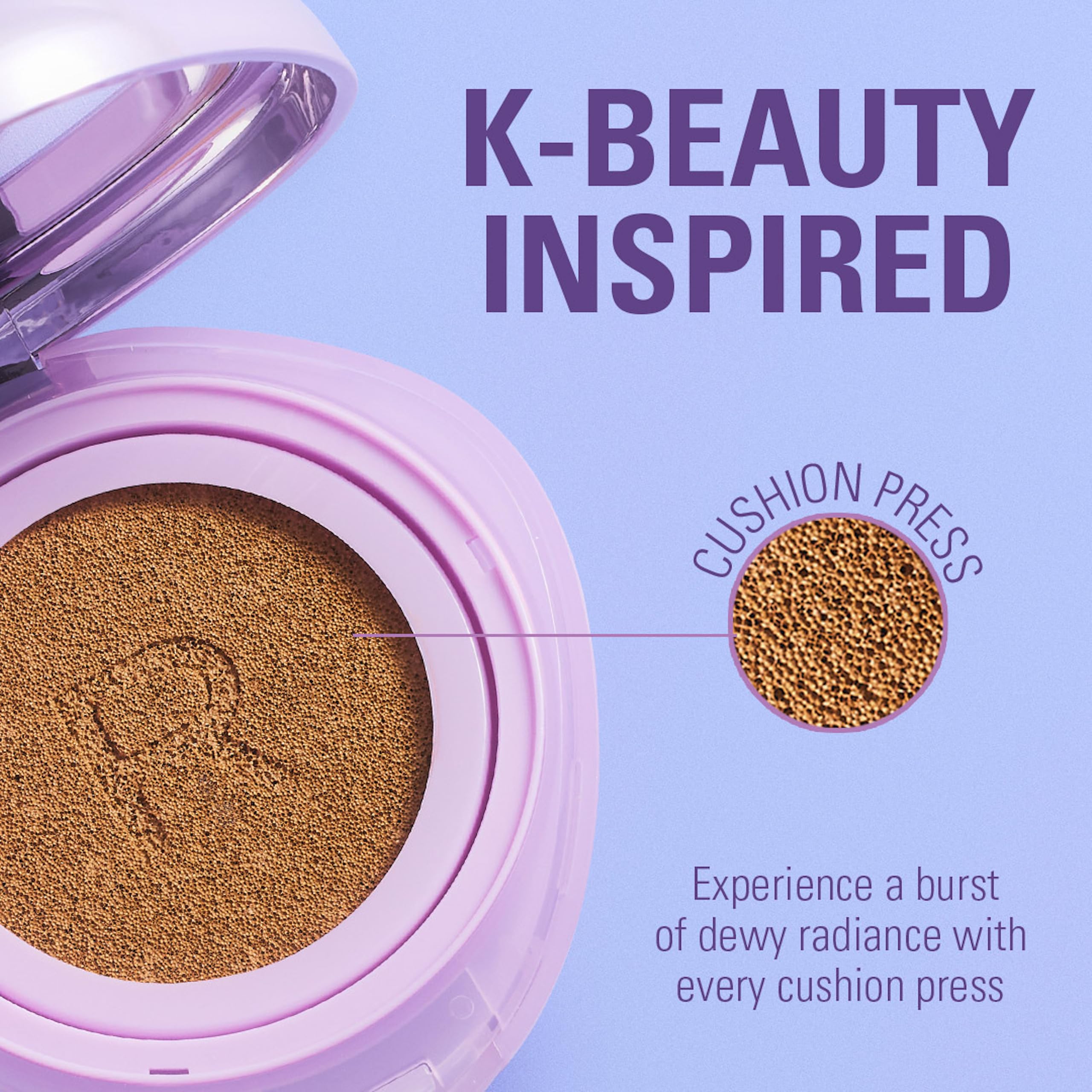 Revolution Beauty London Superdewy Cushion Foundation - Buildable Coverage | Hydrating Finish | Medium Tan Cool 3