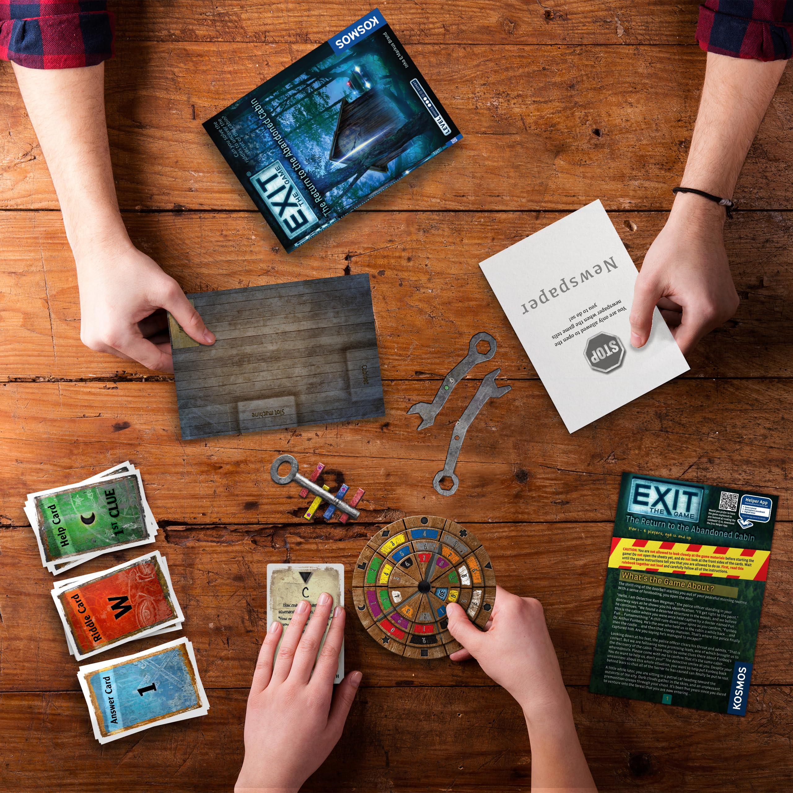 Thames & Kosmos EXIT: The Return to the Abandoned Cabin - Escape Room Card Game | 1-4 Players | Ages 12+ | 1-2 Hours Playtime 3