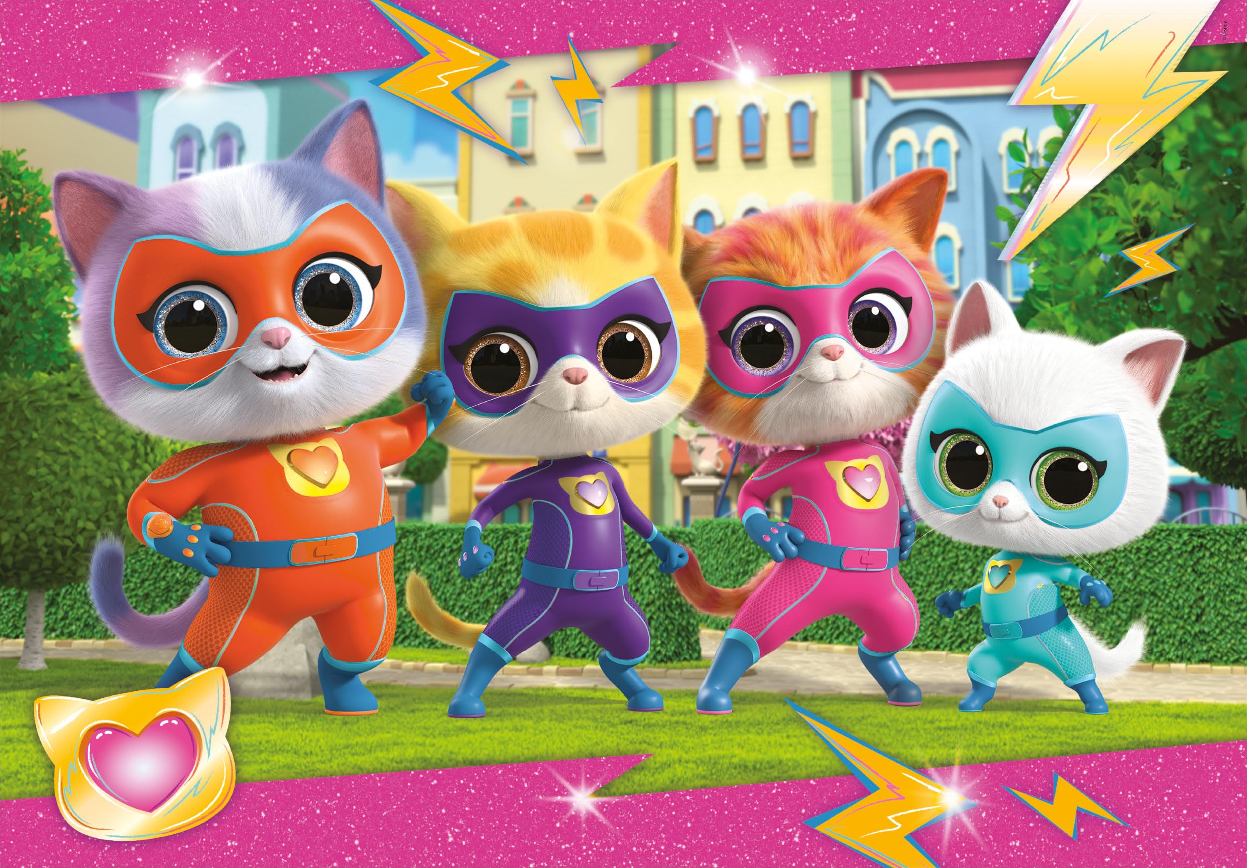 Clementoni SuperKitties 2 Jigsaw Puzzles - 2 x 20-Piece Educational Puzzles for Kids 4