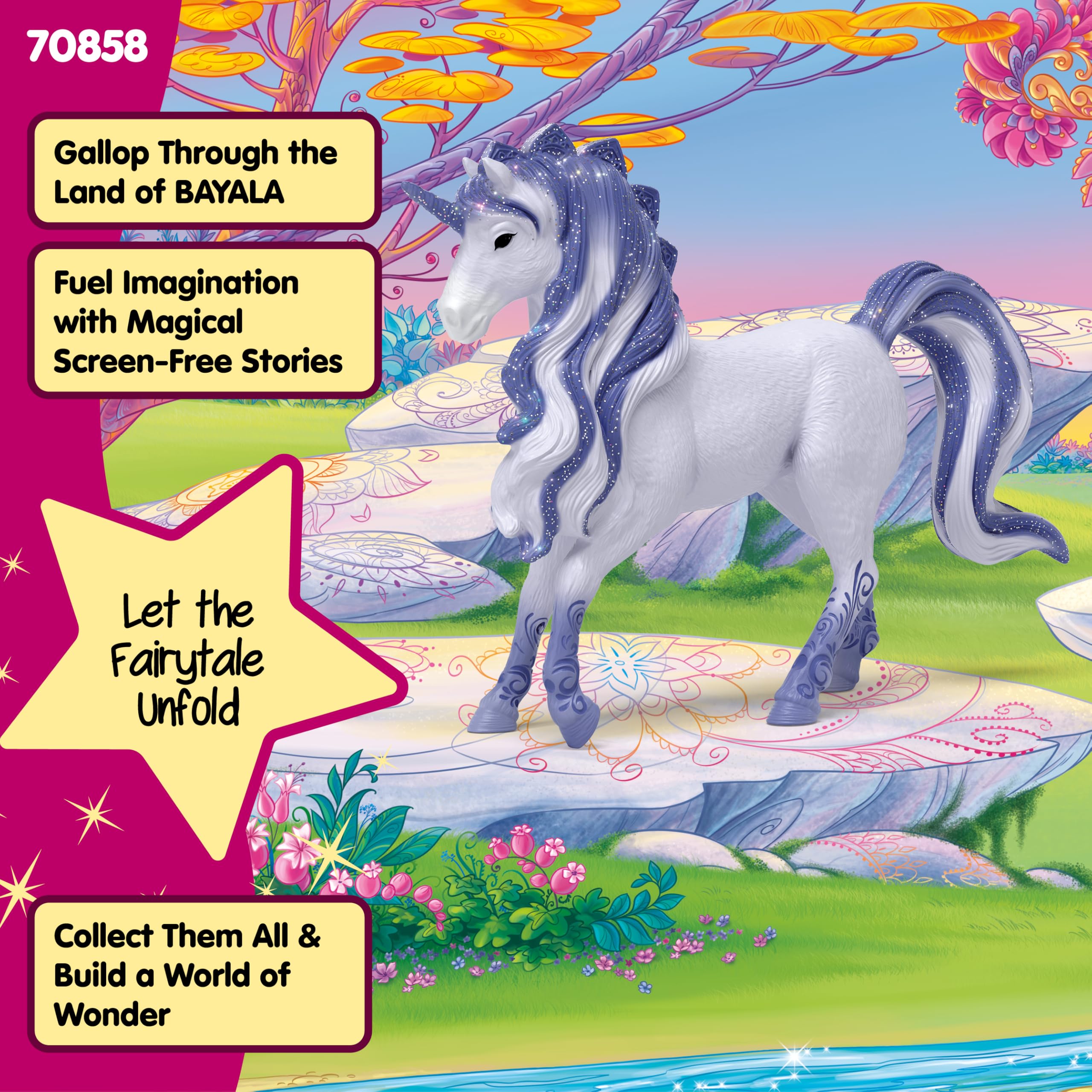 Schleich Bayala Cosmos Unicorn Stallion - 5" Fantasy Horse Play Figure for Kids 5