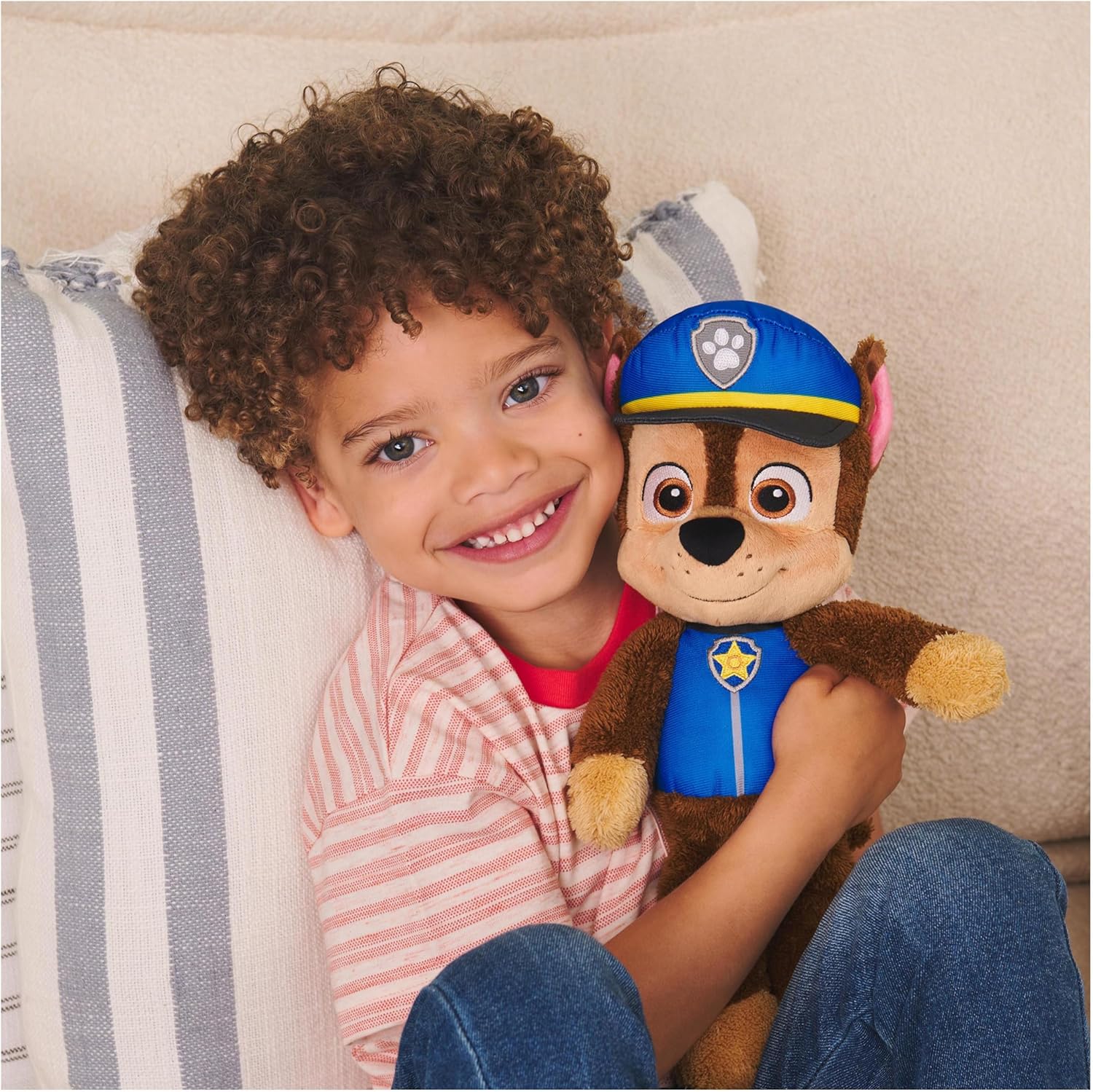 GUND PAW Patrol Chase Take-Along Buddy Plush Toy - 33cm Floppy Body for Toddlers 6