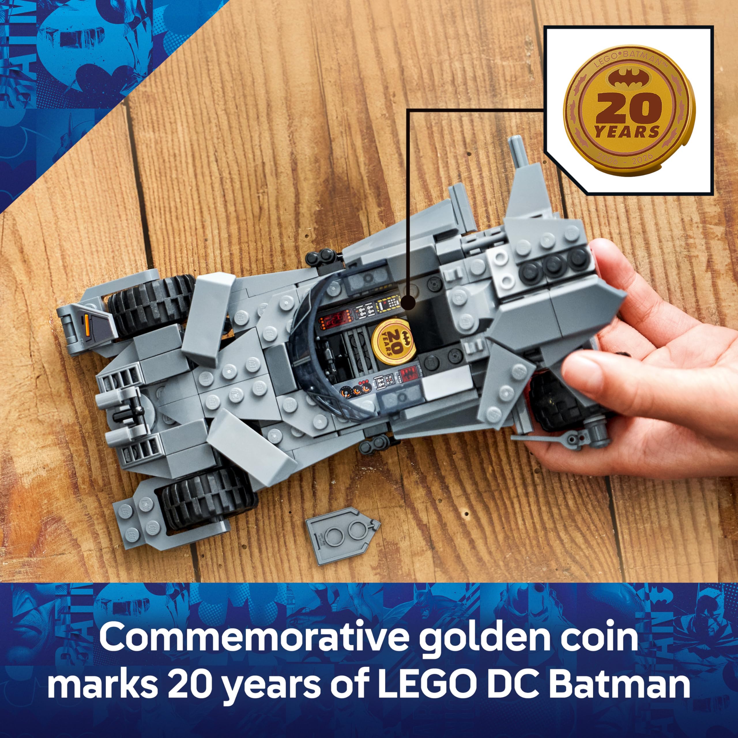 LEGO DC Batman v Superman Batmobile Car Toy Set 76331 for Ages 9+ 6
