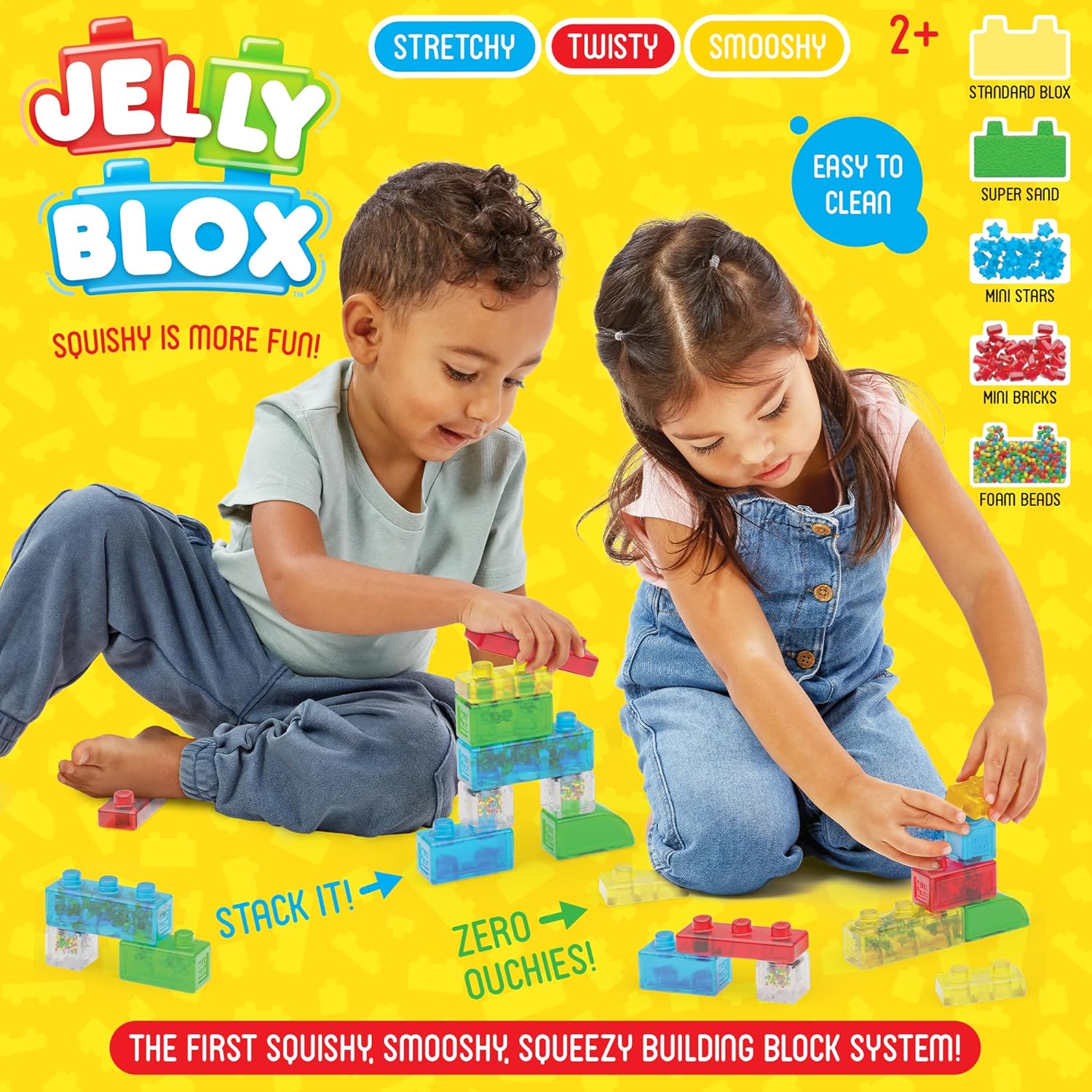 Jelly Blox Storage Case - Squishy Building Set for Toddlers 2+ 10