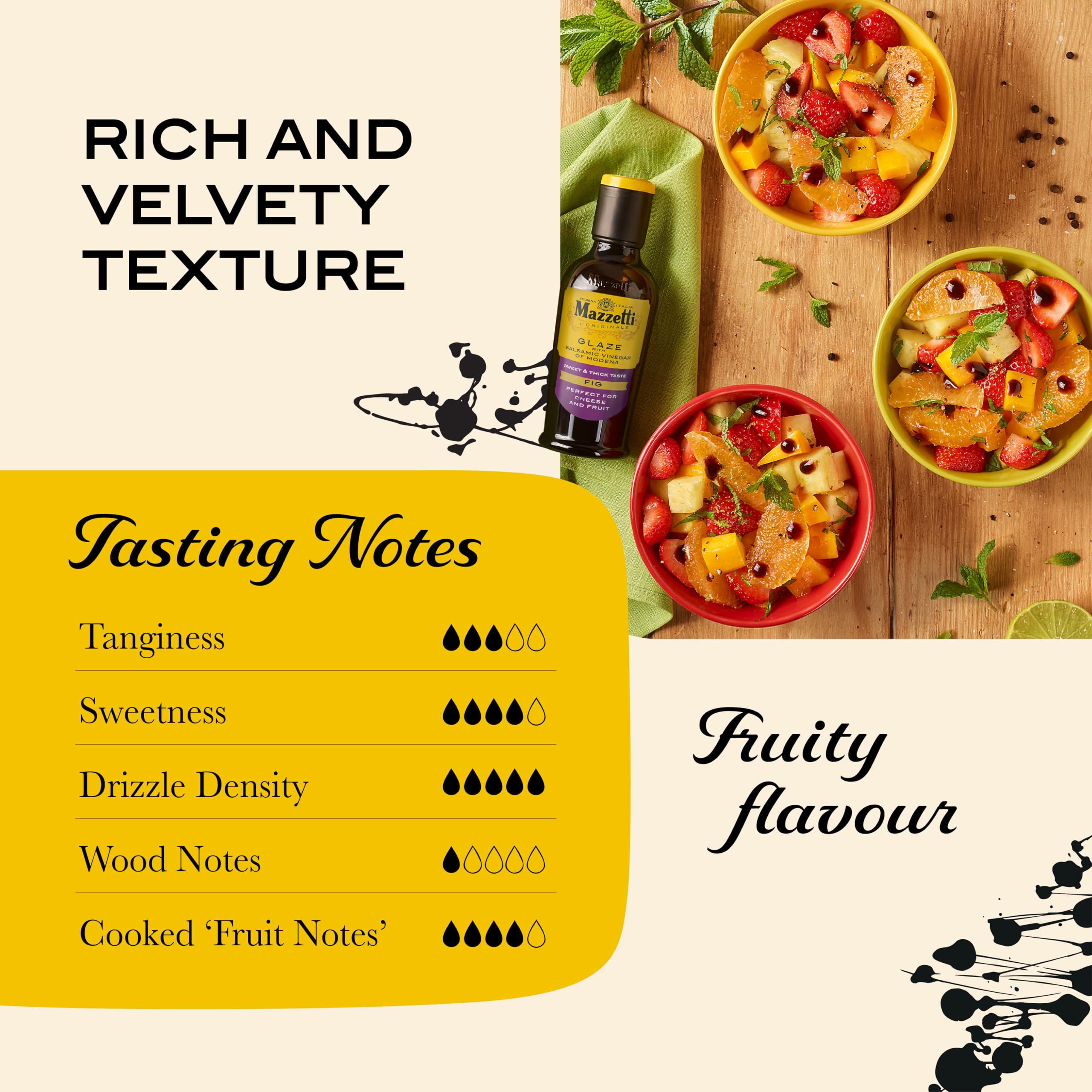 Mazzetti Classic Fig Balsamic Glaze - 215ml | Gluten Free, Halal, Kosher, Vegan | Made in Italy 4