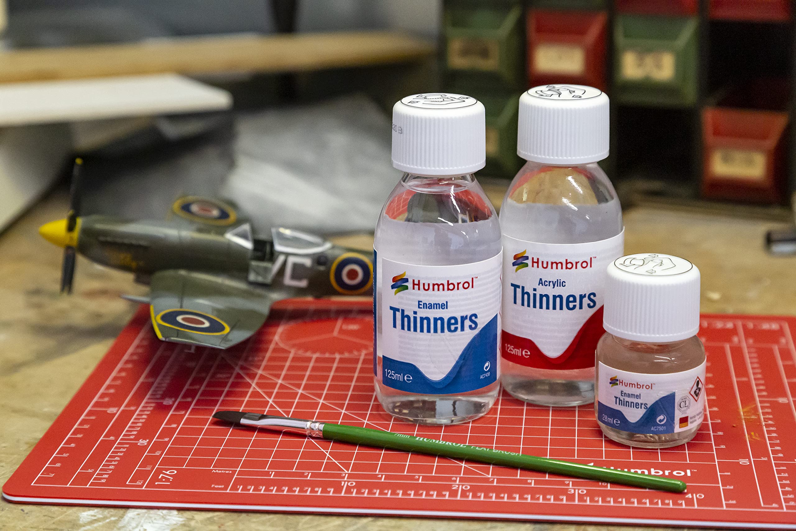 Humbrol - 125 ml Acrylic Thinners for Paint Thinning & Brush Cleaning 2