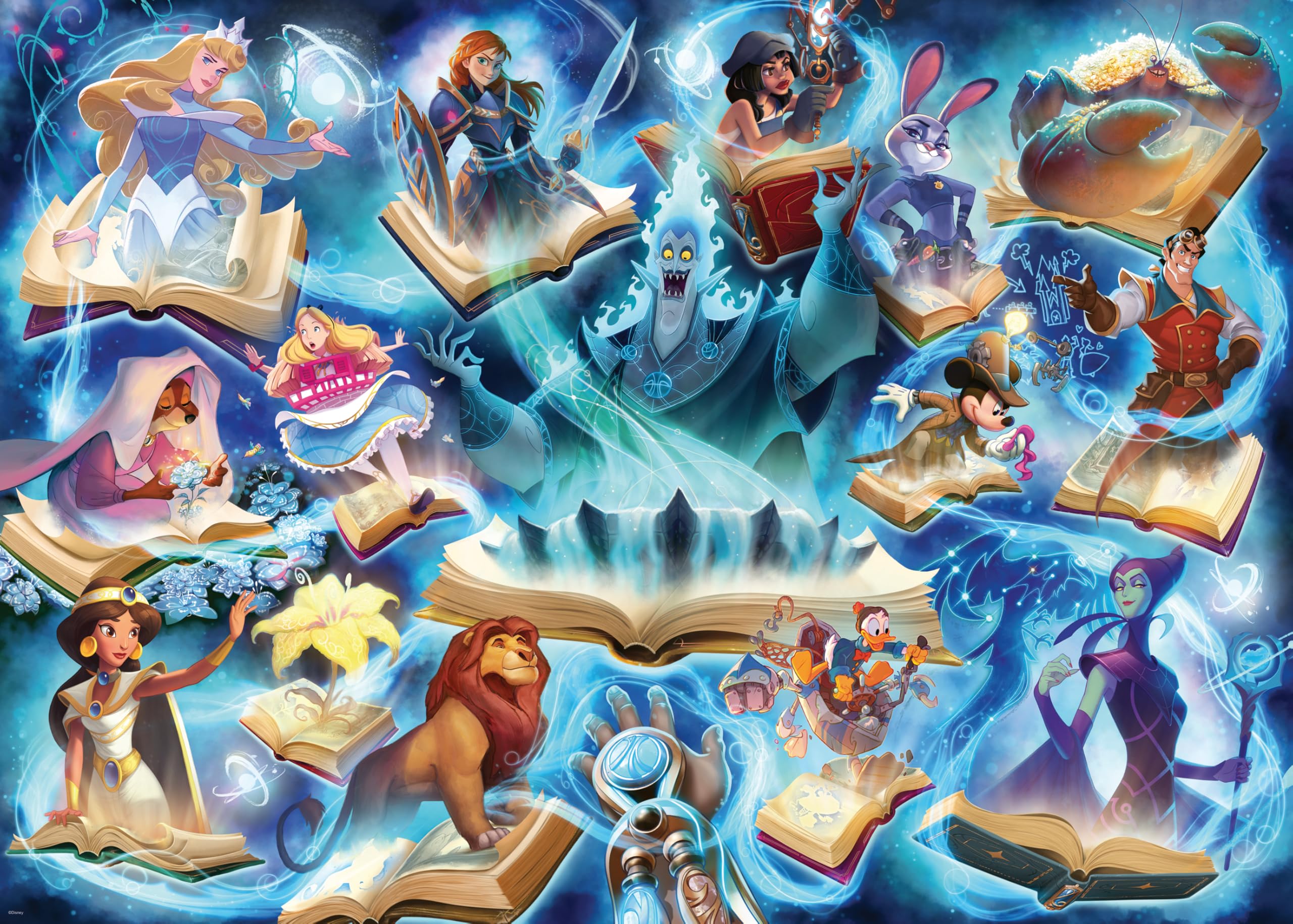 Ravensburger Disney Lorcana Glimmers of the Realm: Sapphire 1000-Piece Puzzle