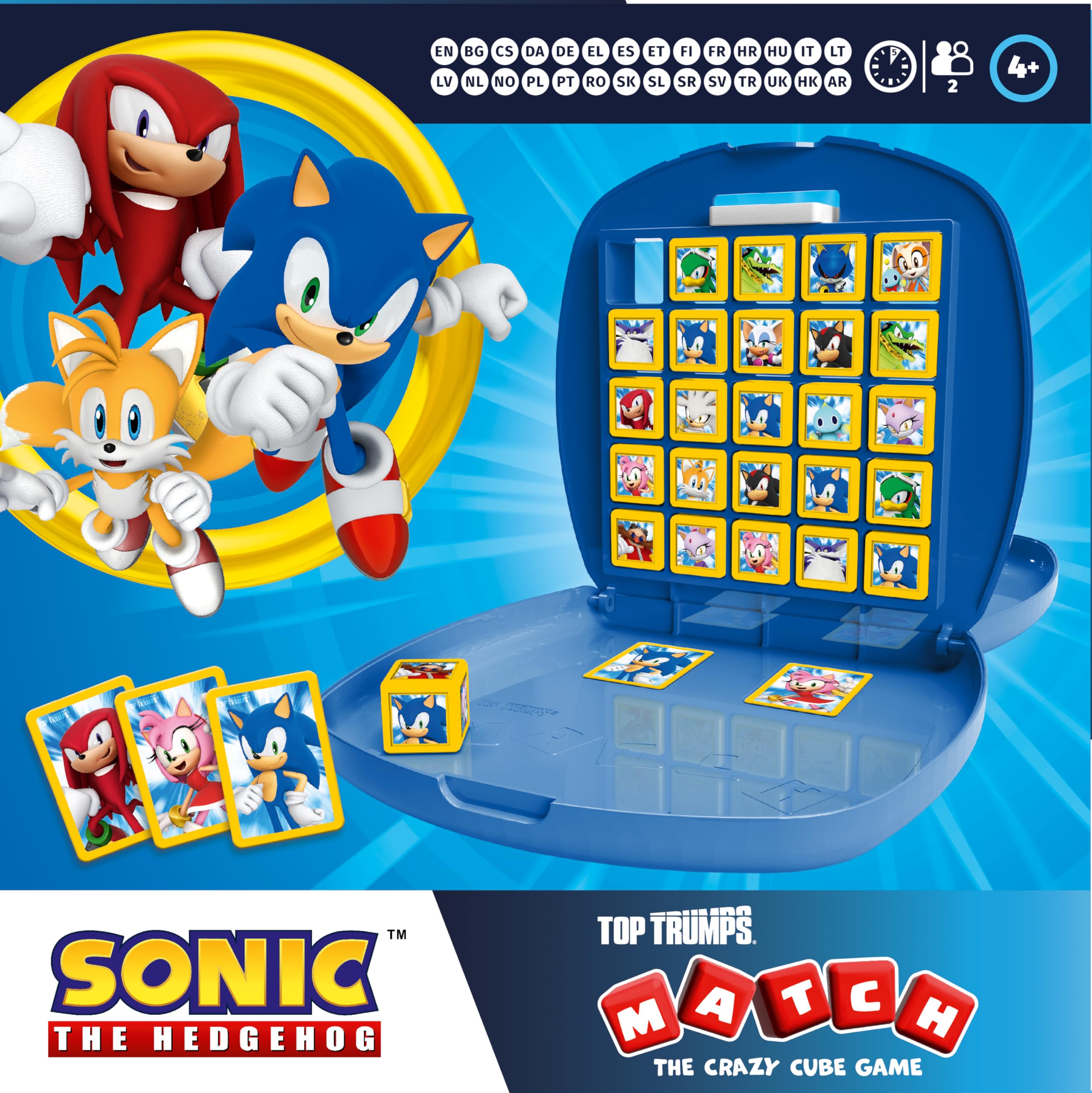 Top Trumps Match Sonic the Hedgehog Board Game | Portable Plastic Case | Ages 4+ 9