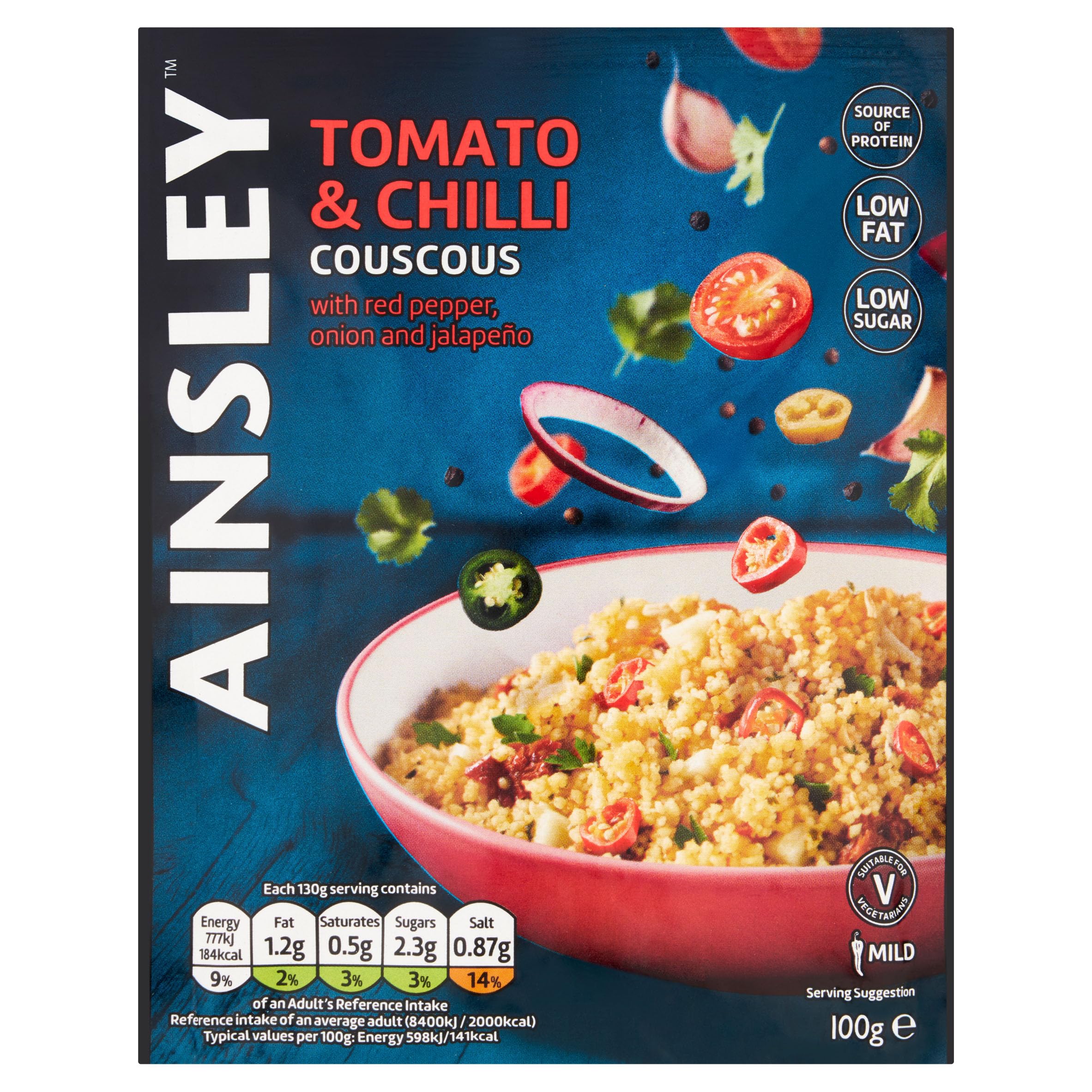 Ainsley Harriott Tomato & Chilli Couscous 100g - Pack of 12 1