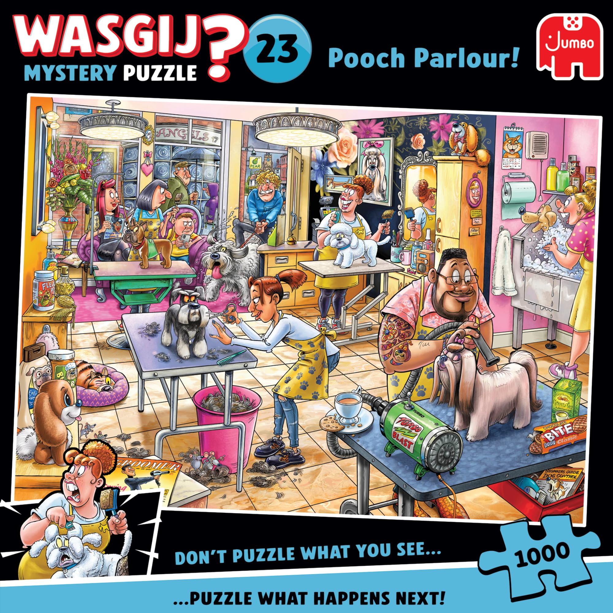 Wasgij Mystery 23: Pooch Parlour - 1000 Piece Jigsaw Puzzle for Adults 8