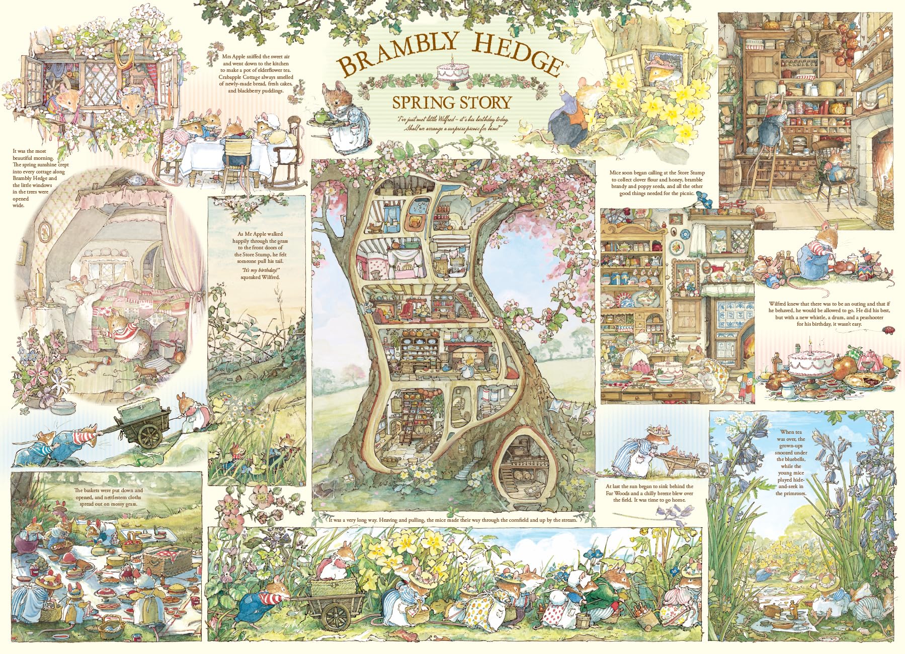 Cobble Hill 1000 Piece Jigsaw Puzzle - Brambly Hedge Spring Story