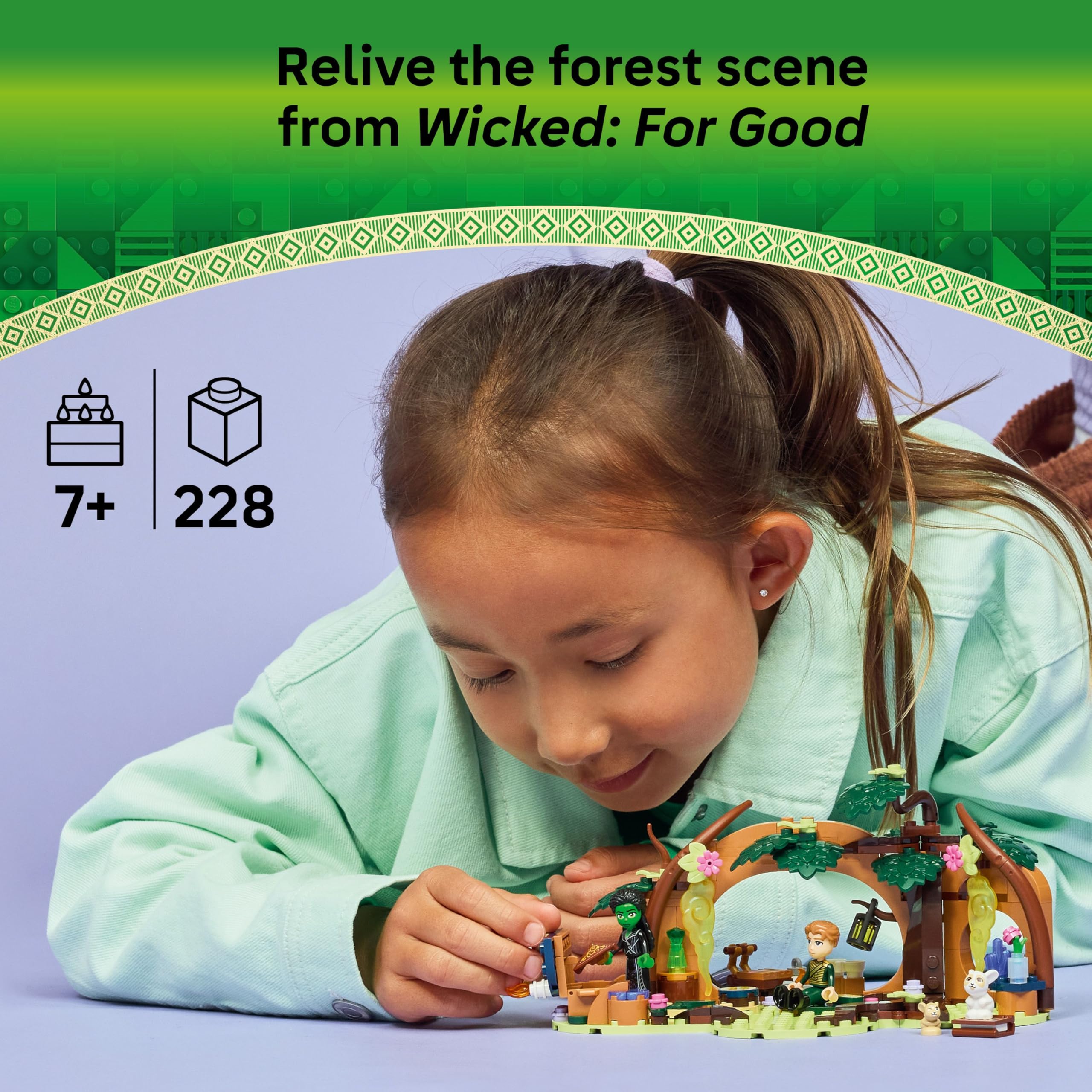 LEGO Wicked Elphaba's Retreat - Forest Building Toy with 2 Mini Dolls & Animal Figures for Ages 7+ 10