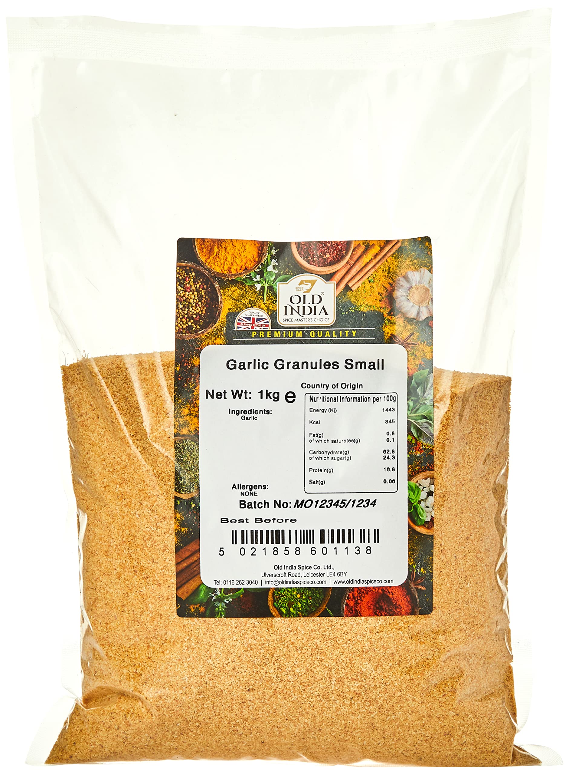 Old India Garlic Granules - 1 kg Natural Additive & GMO Free Seasoning 1