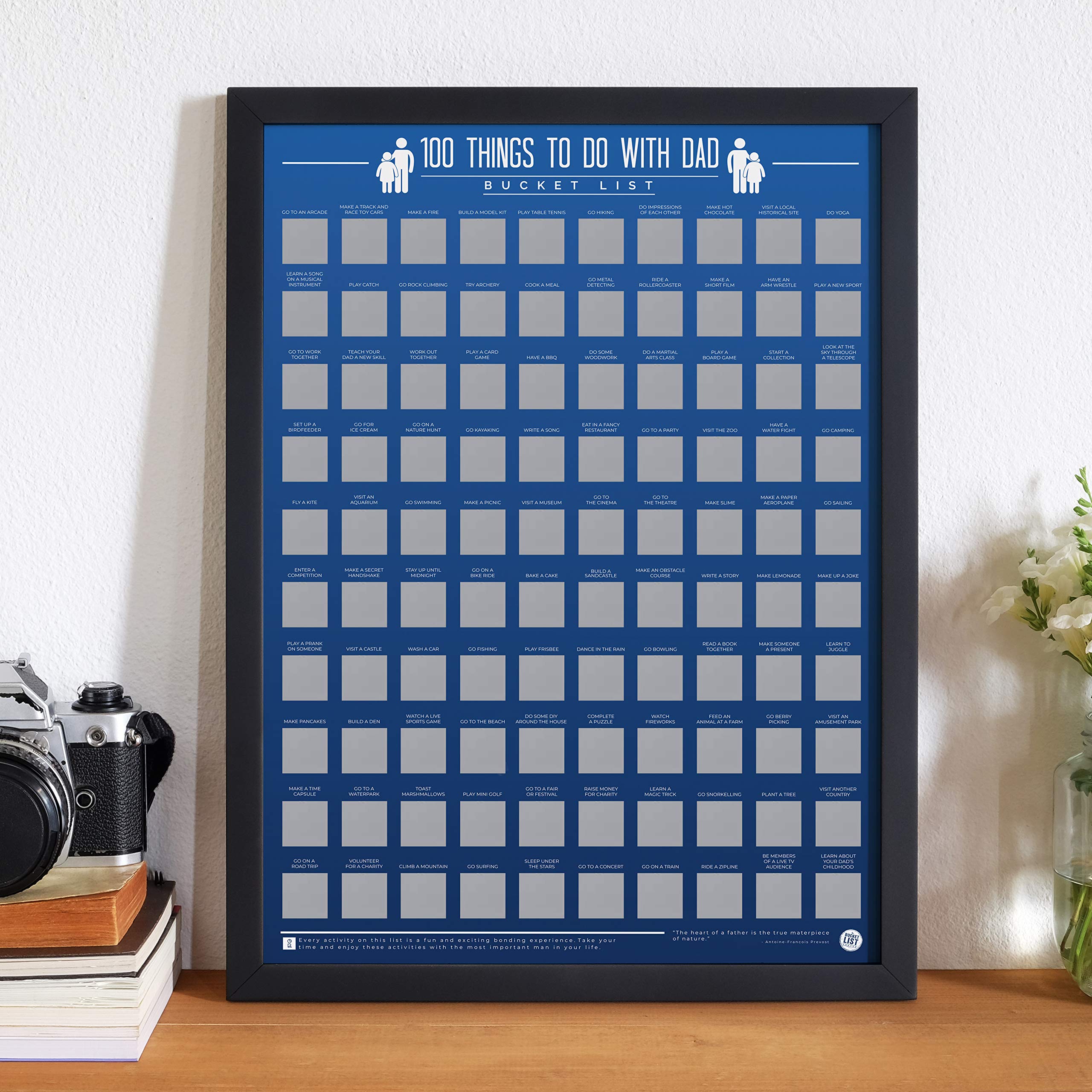 Gift Republic 100 Things To Do With Dad Scratch Poster | A2 Portrait | Multi-Color 5