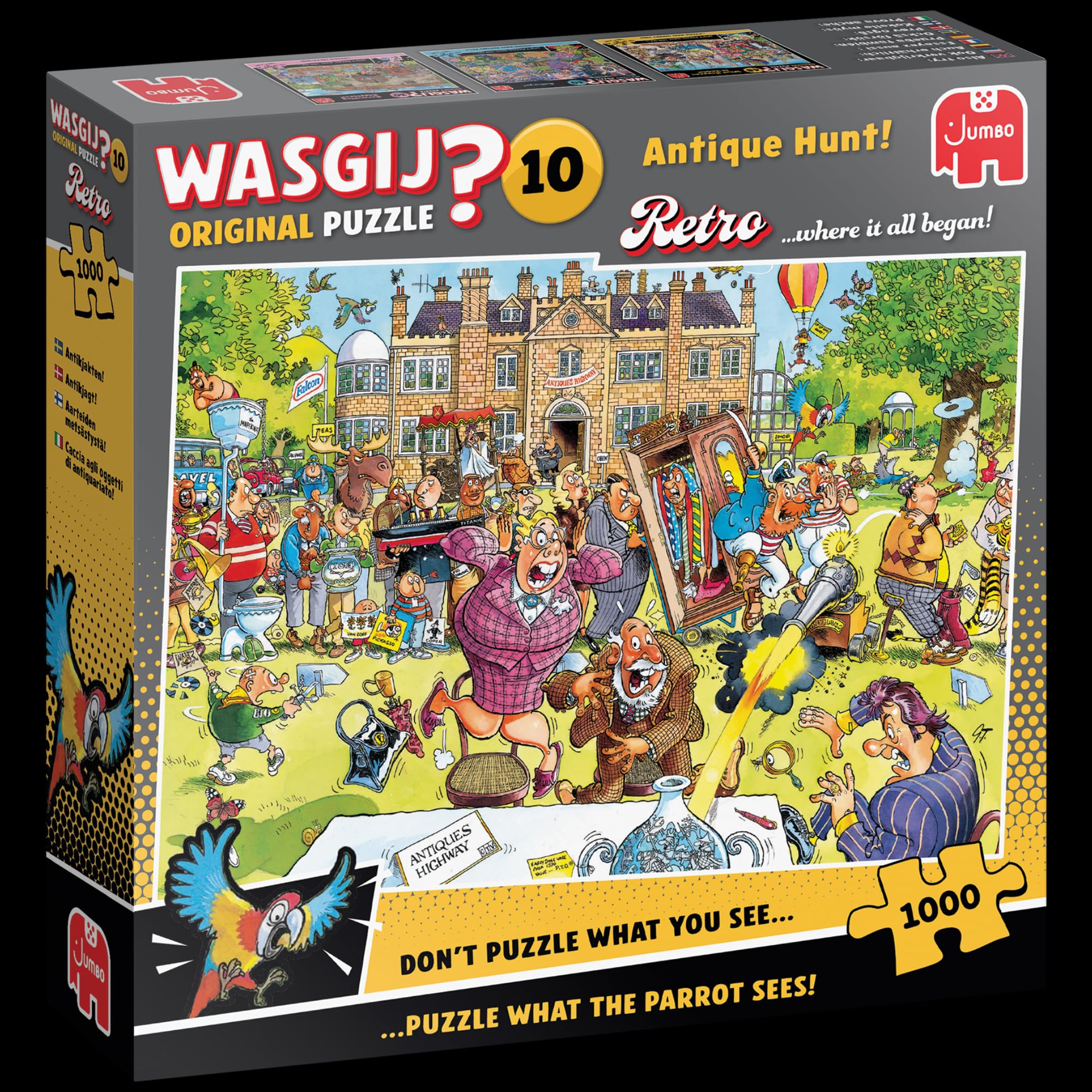 Wasgij Retro Original 10 Antique Hunt! Jigsaw Puzzle - 1000 Pieces | Adult Gift 9
