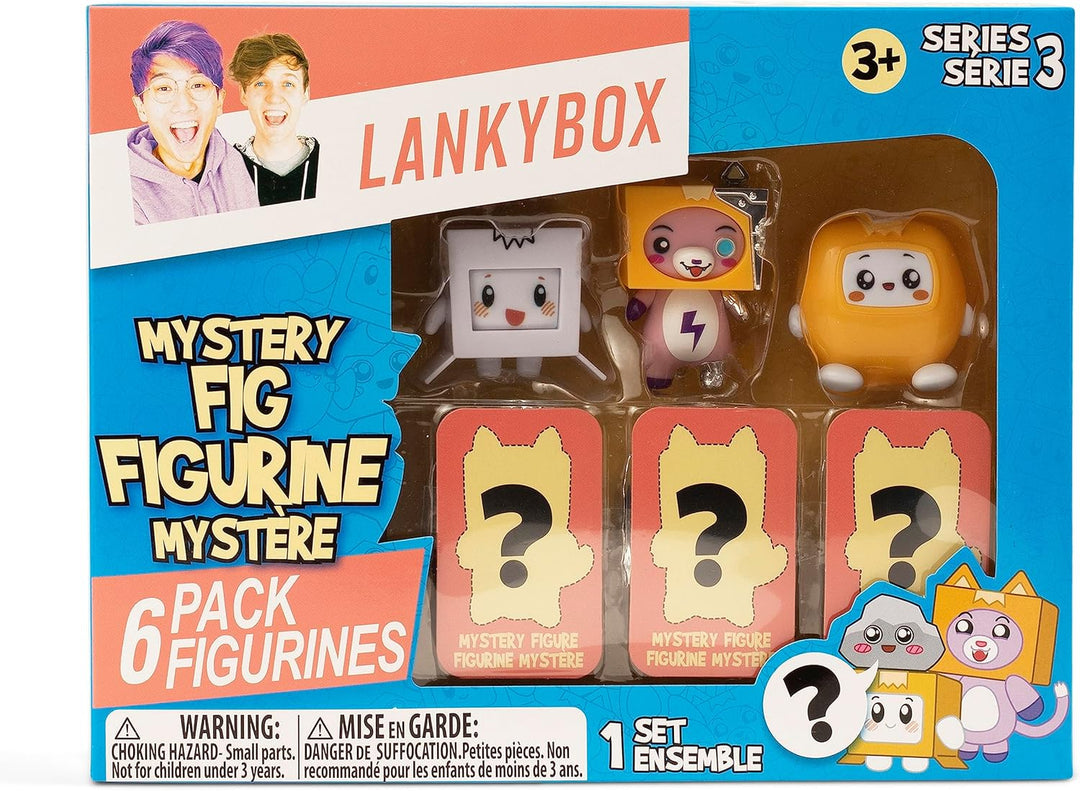 LankyBox Mystery Figures - 6 Pack - Series 3 | Officially Licensed Collectible Toy Set with Ultra-Rare Variants