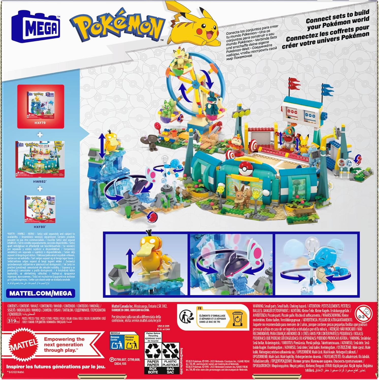 MEGA Pokémon Building Toys Set - Aquatic Adventure with 319 Pieces & Motion Brick 6
