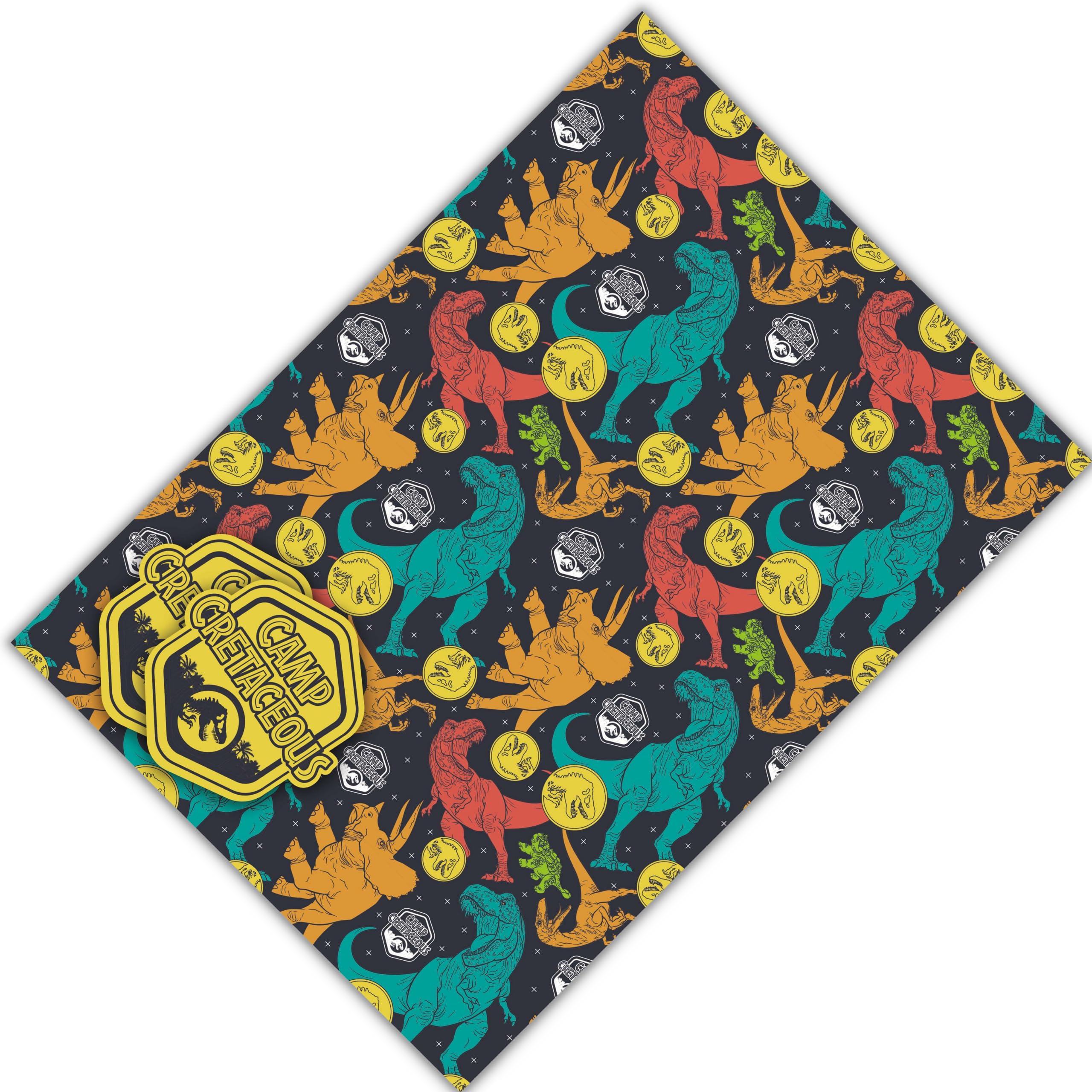 Danilo Promotions LTD Jurassic World Wrapping Paper - 2 Sheets & 2 Tags | High Gloss 3