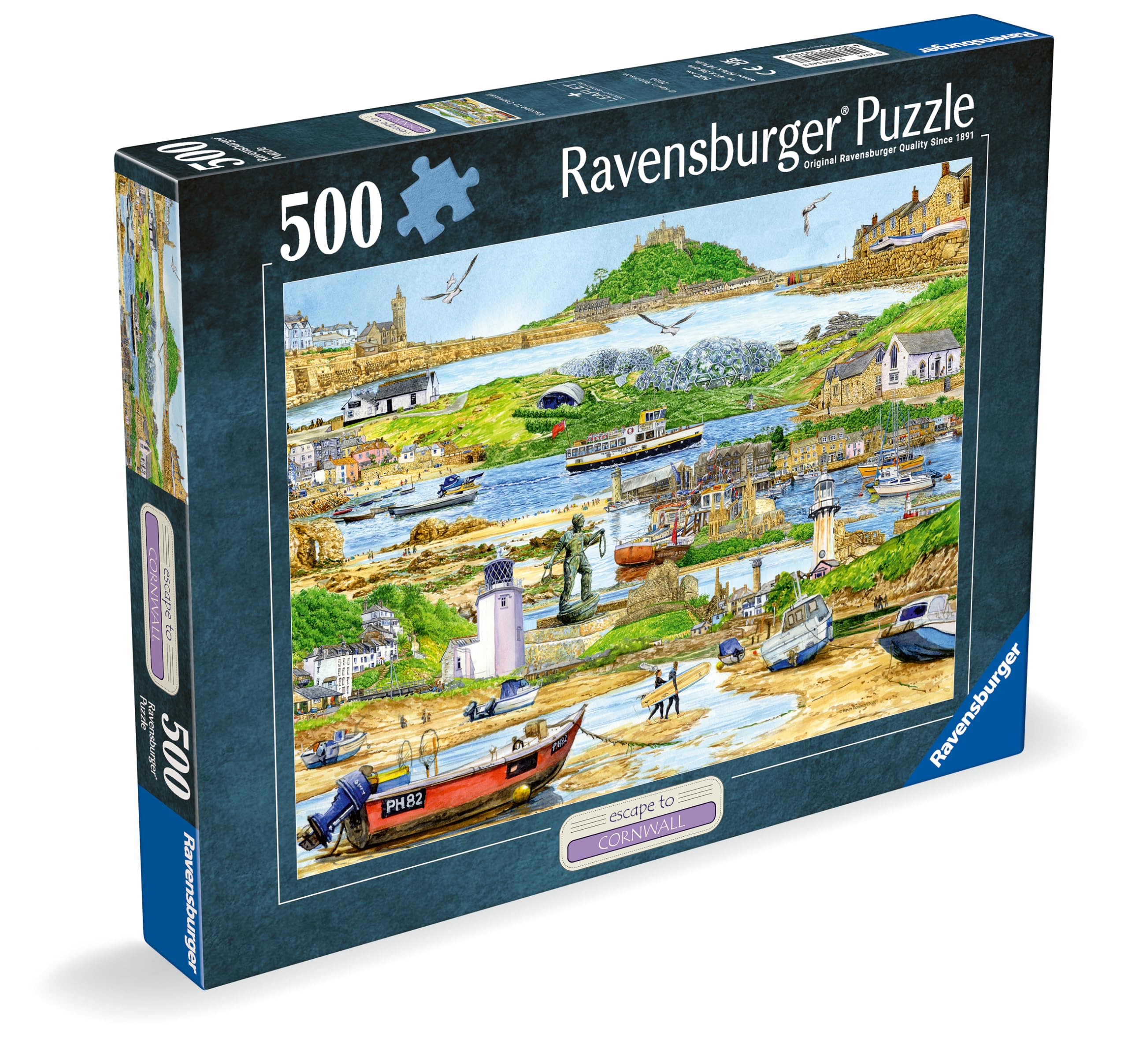 Ravensburger Escape to Cornwall Jigsaw Puzzle - 500 Pieces | Premium Quality | Age 10+