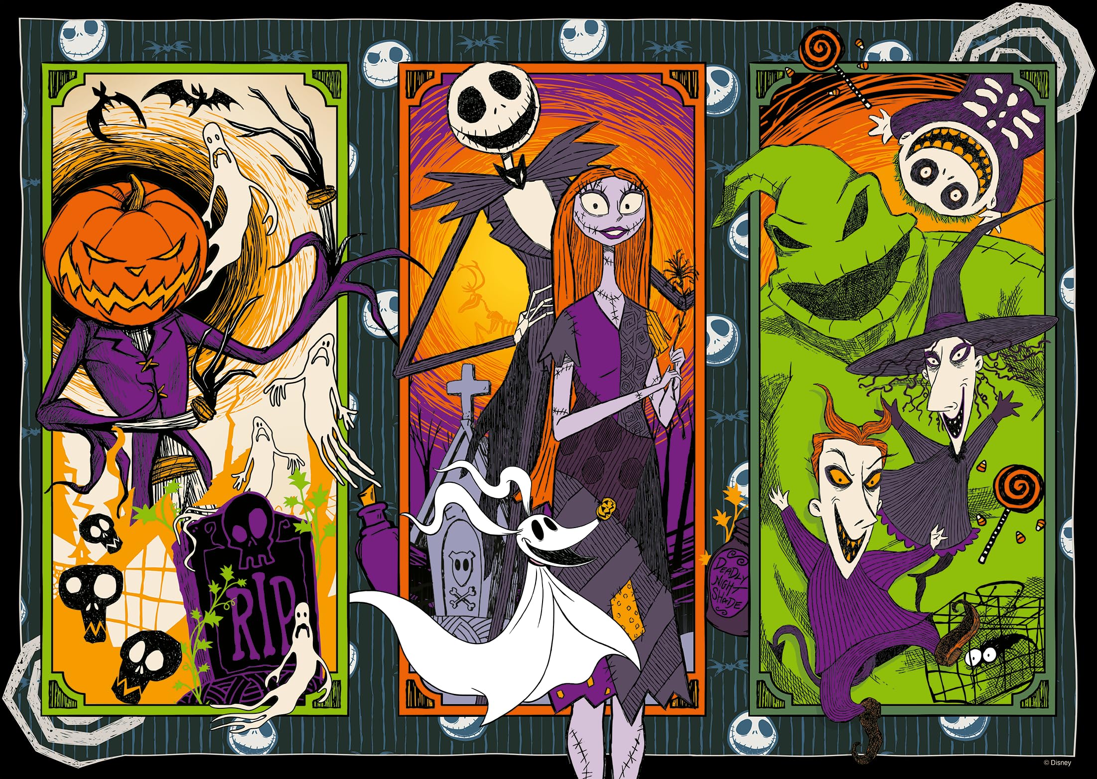 Ravensburger The Nightmare Before Christmas 1000 Piece Jigsaw Puzzle | Adults & Children 12+ | 70 x 50cm 1